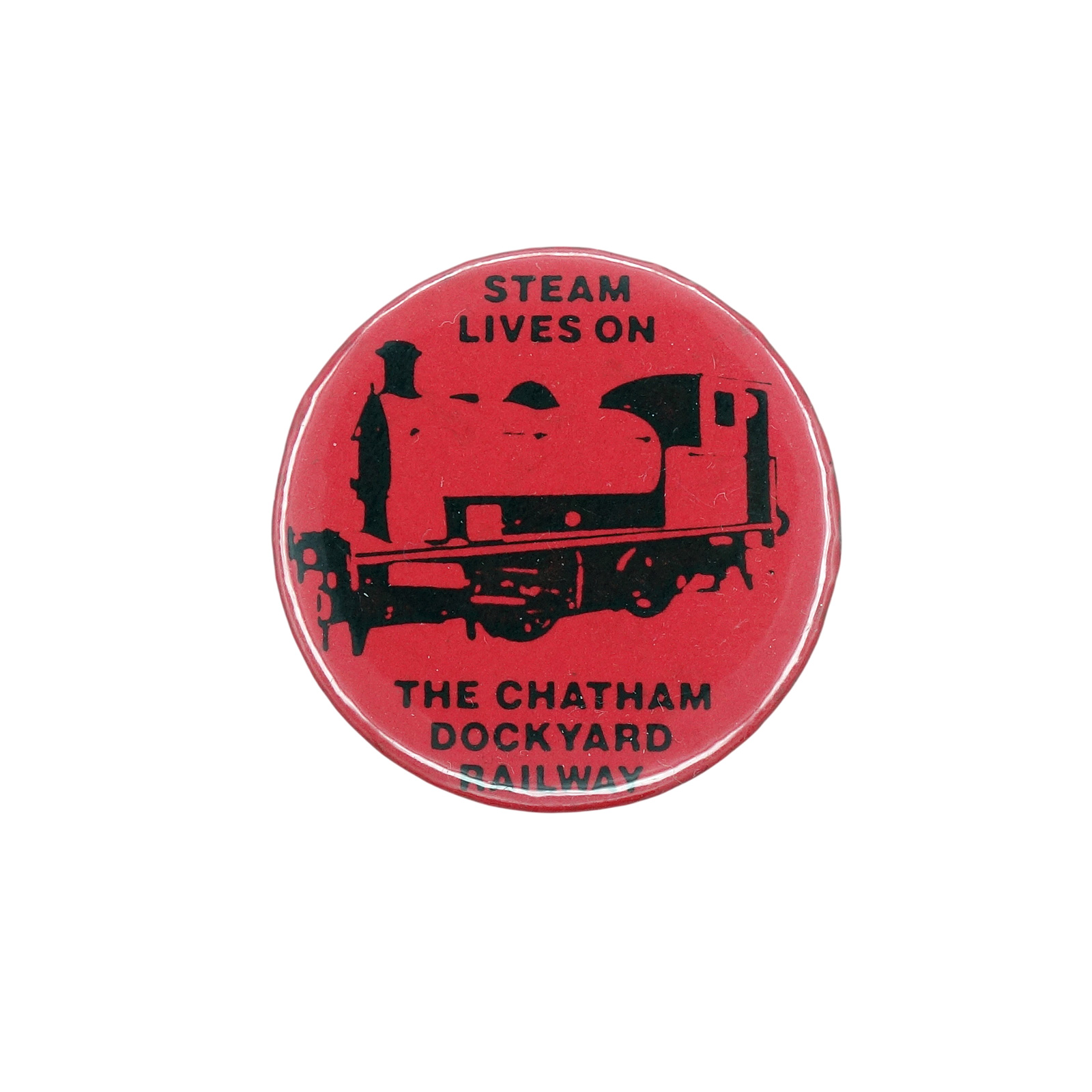 THE CHATHAM DOCKYARD RAILWAY チャタム造船所鉄道 缶バッジ バッチ