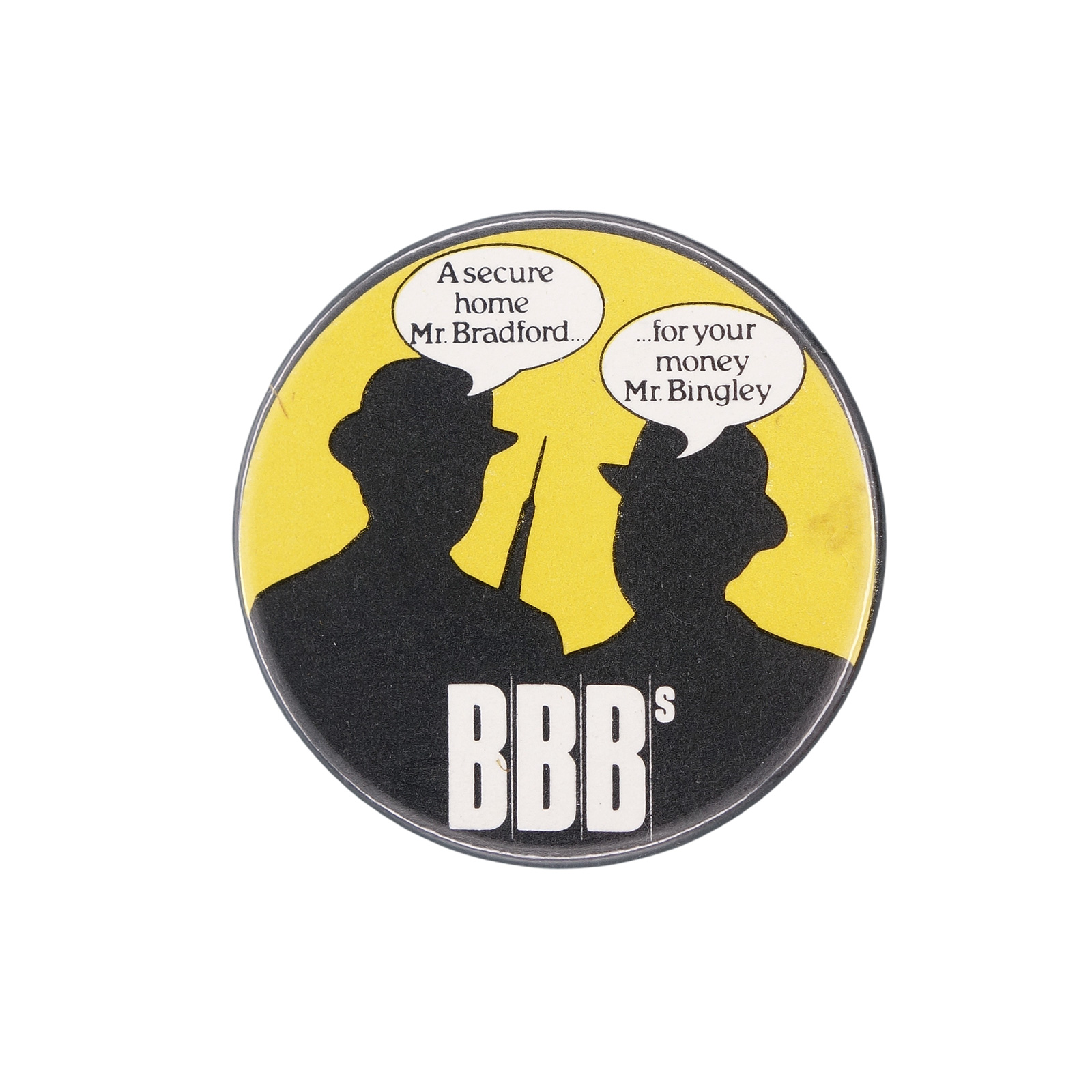 Bradford & Bingley 缶バッジ バッチ 住宅金融組合