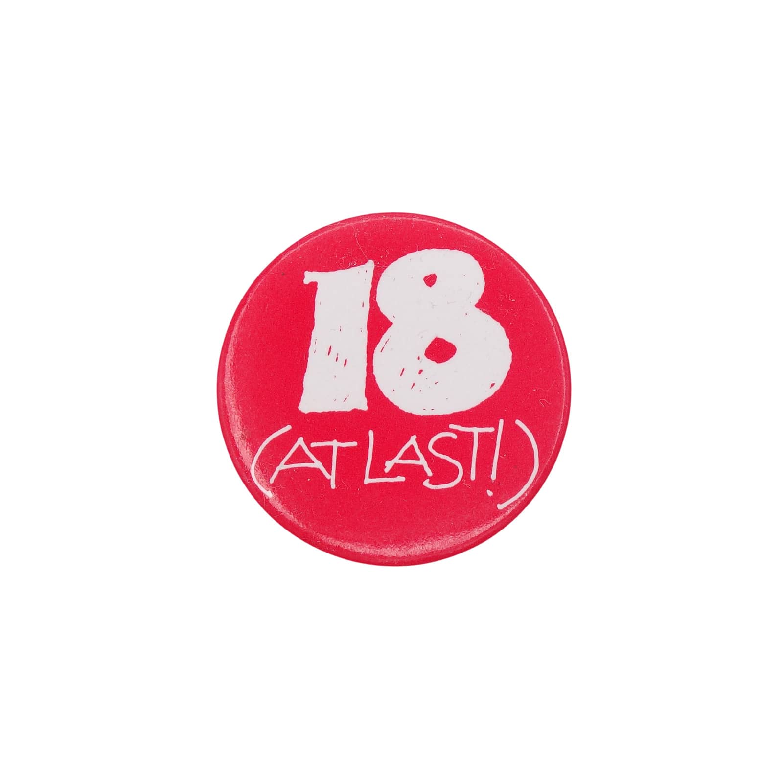 18 AT LAST 缶バッジ バッチ 18歳 誕生日