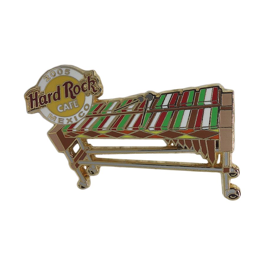 Hard Rock CAFE 木琴 楽器 ピンズ MEXICO ハードロックカフェ 留め具付き