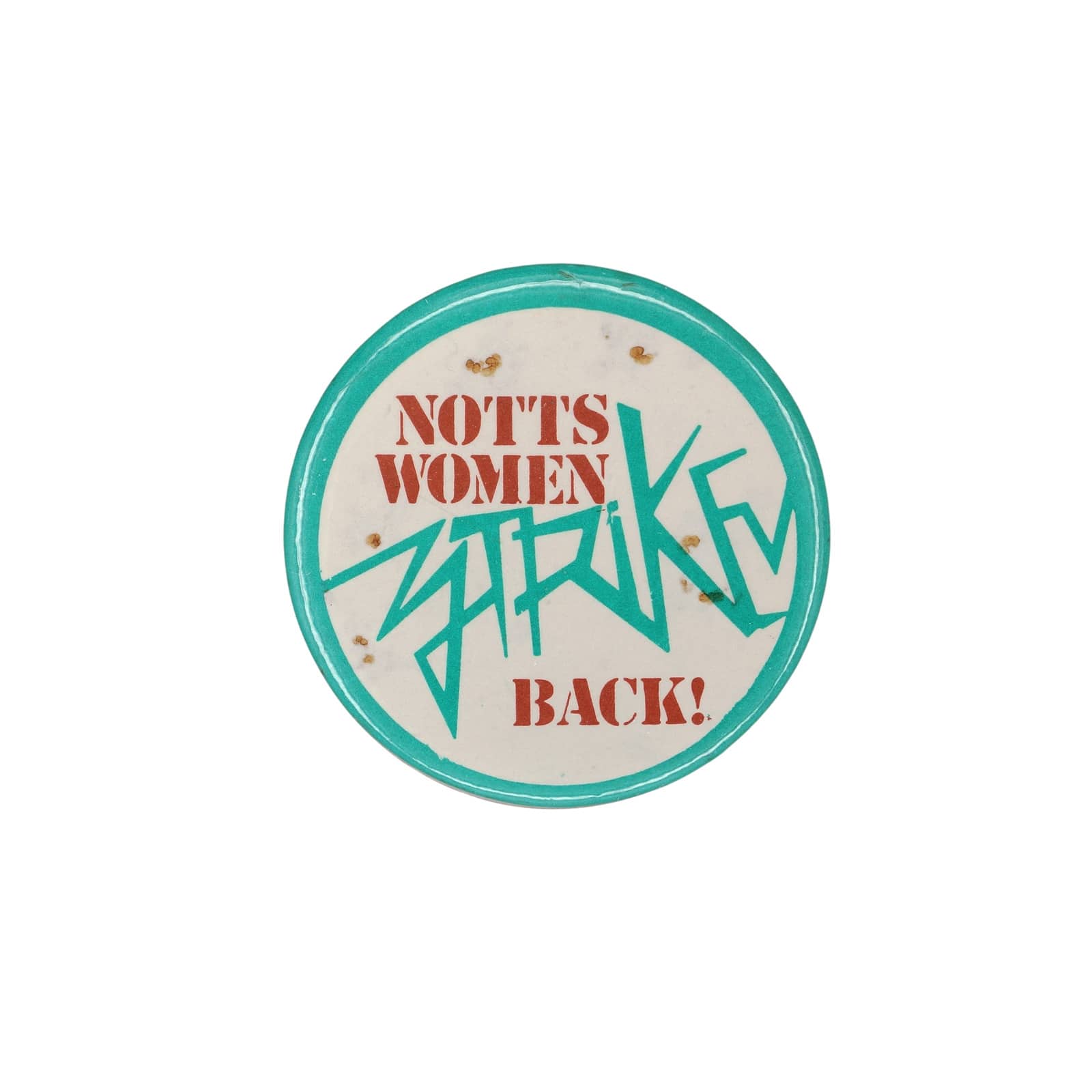 NOTTS WOMEN STRIKE BACK! 缶バッジ バッチ 80's 英国フェミニズム