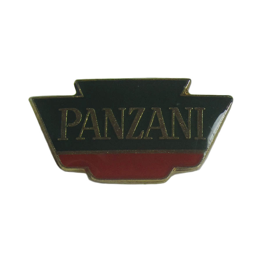 ピンズ PANZANI パスタ ロゴ 留め具付き フランス レトロ ピンバッジ