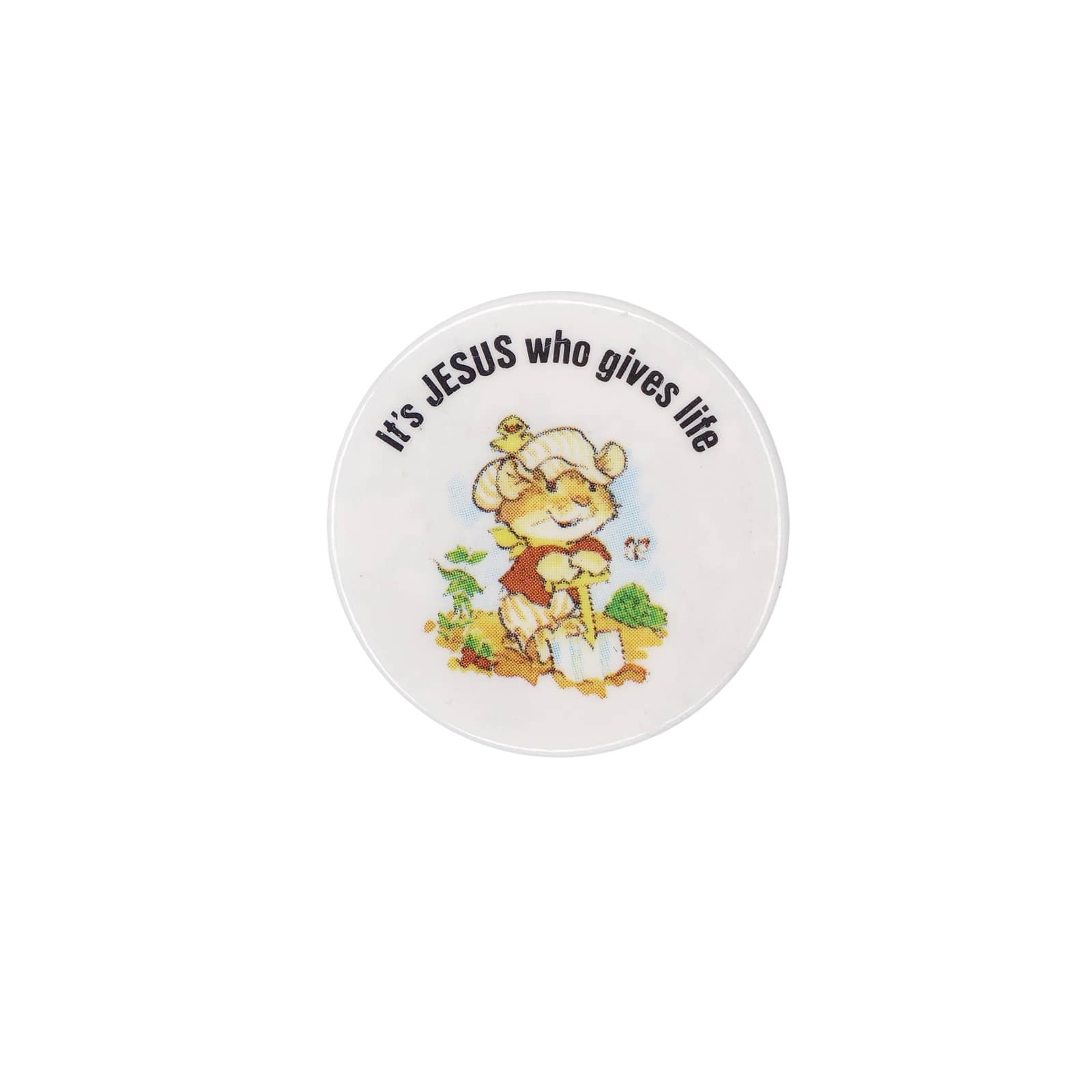 It's JESUS who gives life 缶バッジ バッチ