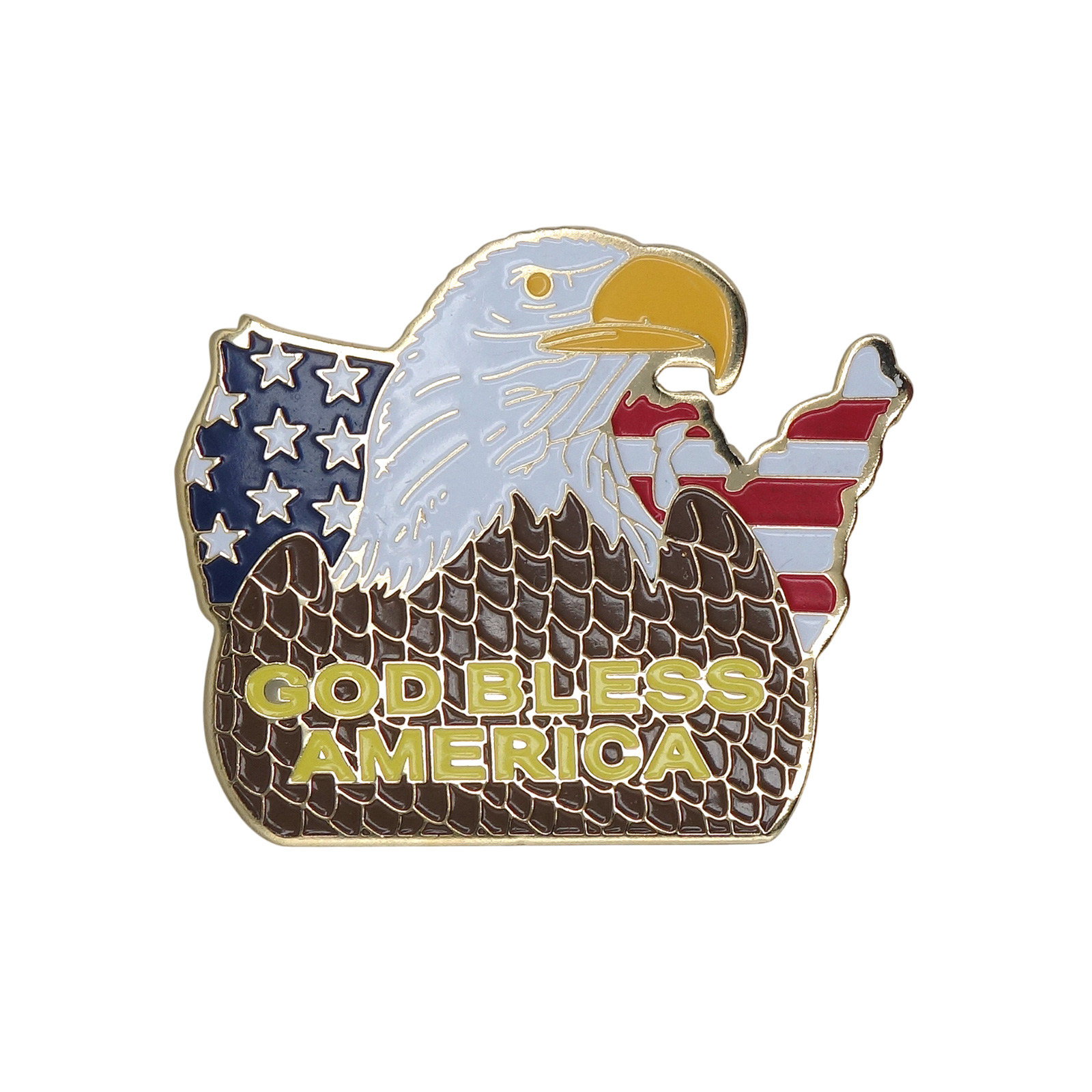 GOD BLESS AMERICA イーグル ピンズ 白頭鷲 星条旗