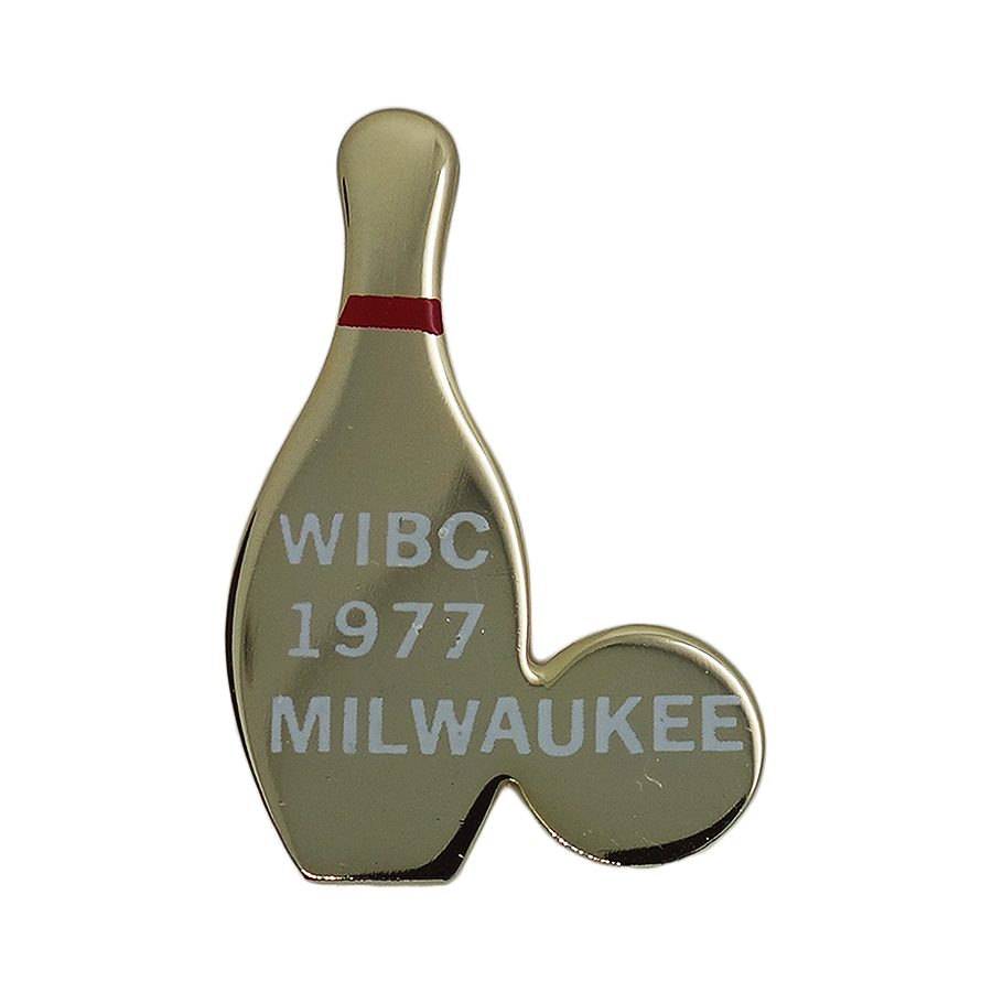 WIBC 1977 MILWAUKEE ピンバッチ ブローチ ボウリング ビンテージ