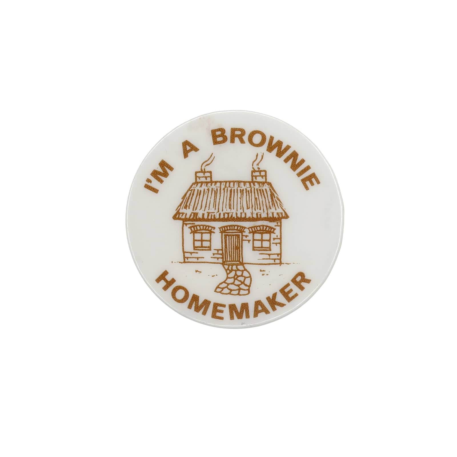 I'M A BROWNIE HOMEMAKER 缶バッジ バッチ ガールスカウト