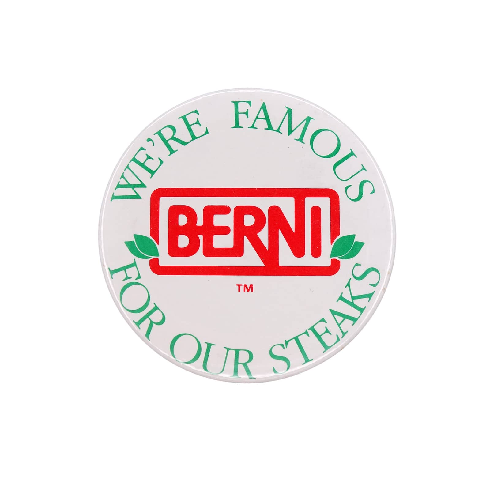 BERNI ステーキハウス 缶バッジ バッチ
