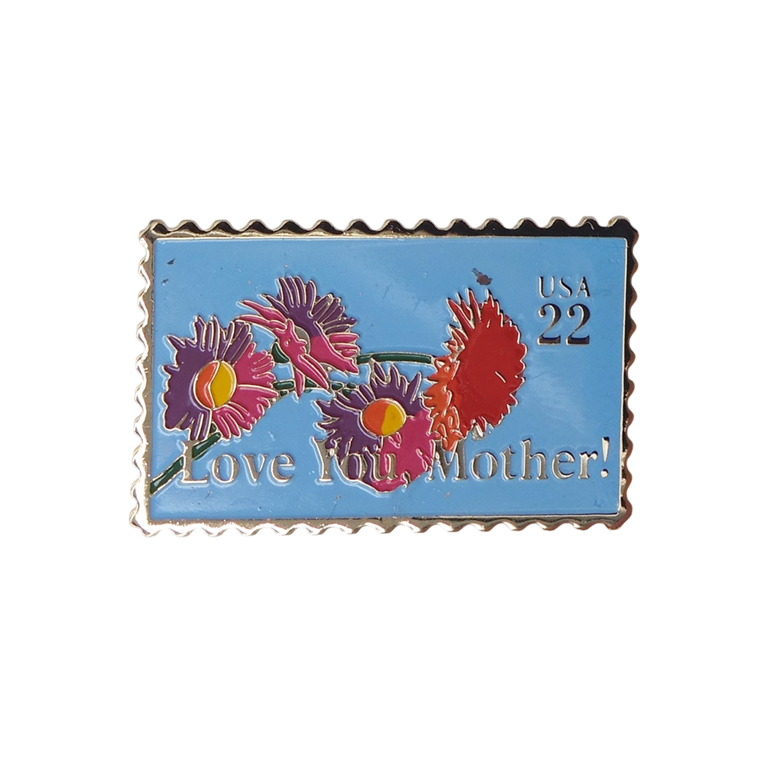 Love You, Mother! 母の日 USA 22c 切手型 ピンズ