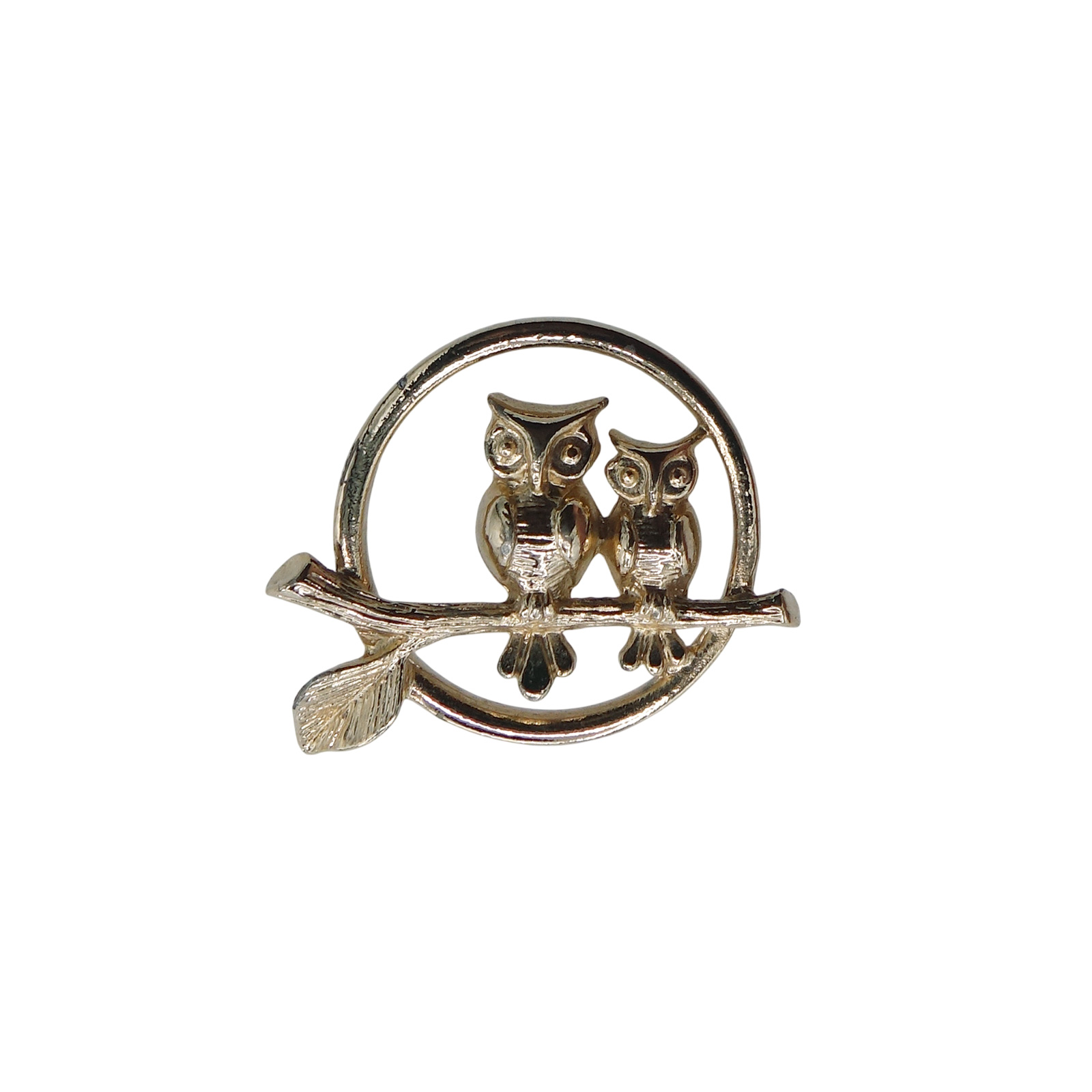 AVON フクロウ ピンズ 梟 鳥 金色 エイボン