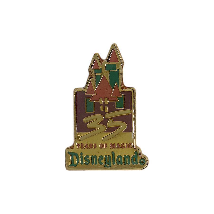 Disneyland ピンズ 35 YEARS OF MAGIC ディズニー 留め具付き