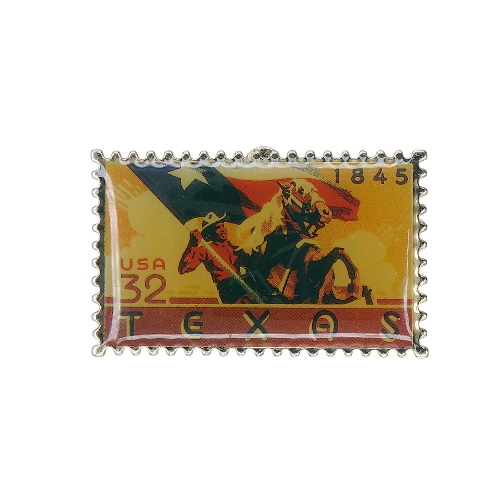 TEXAS テキサス州 150周年 USA 32c 切手型 ピンズ