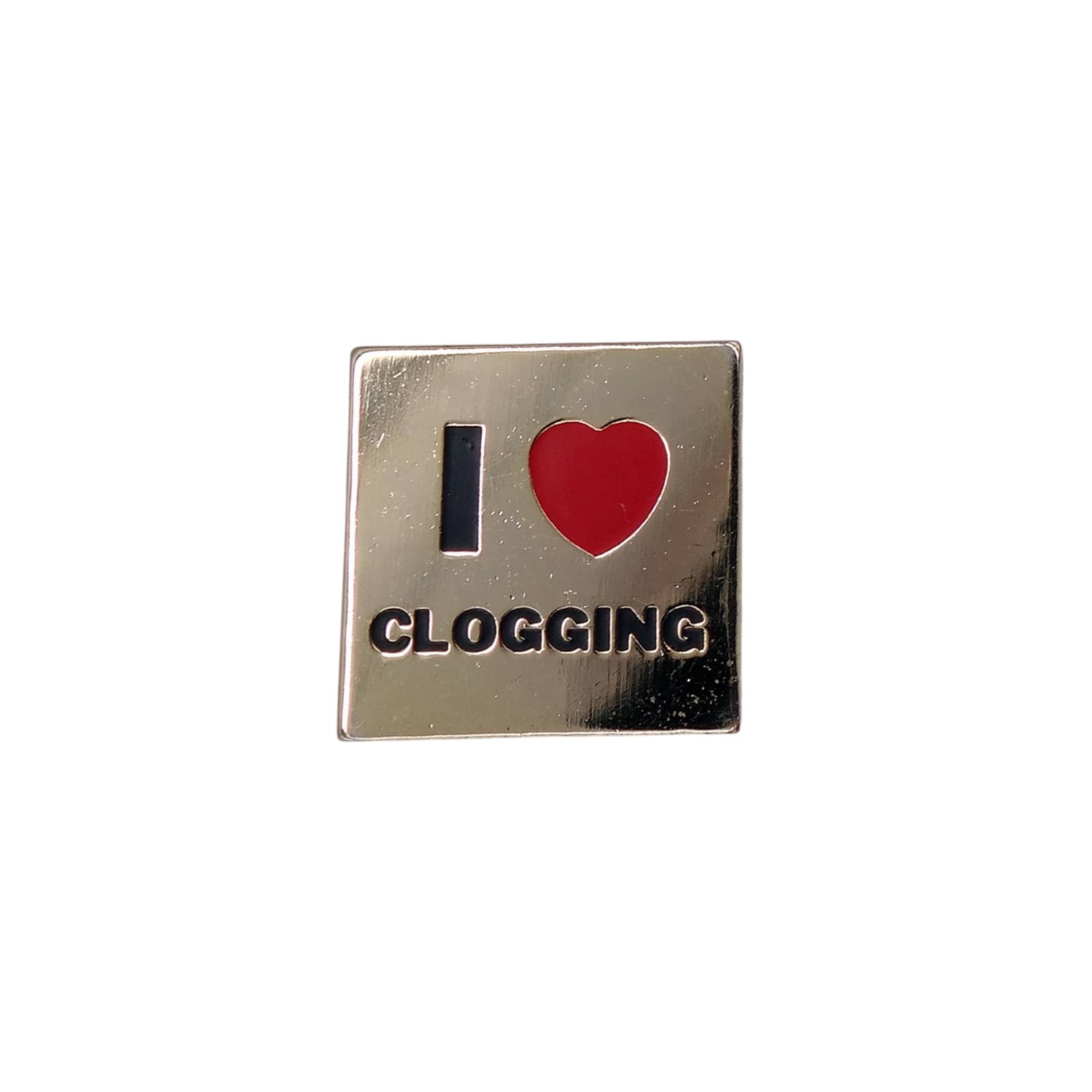 I LOVE CLOGGING ピンズ 民族舞踊