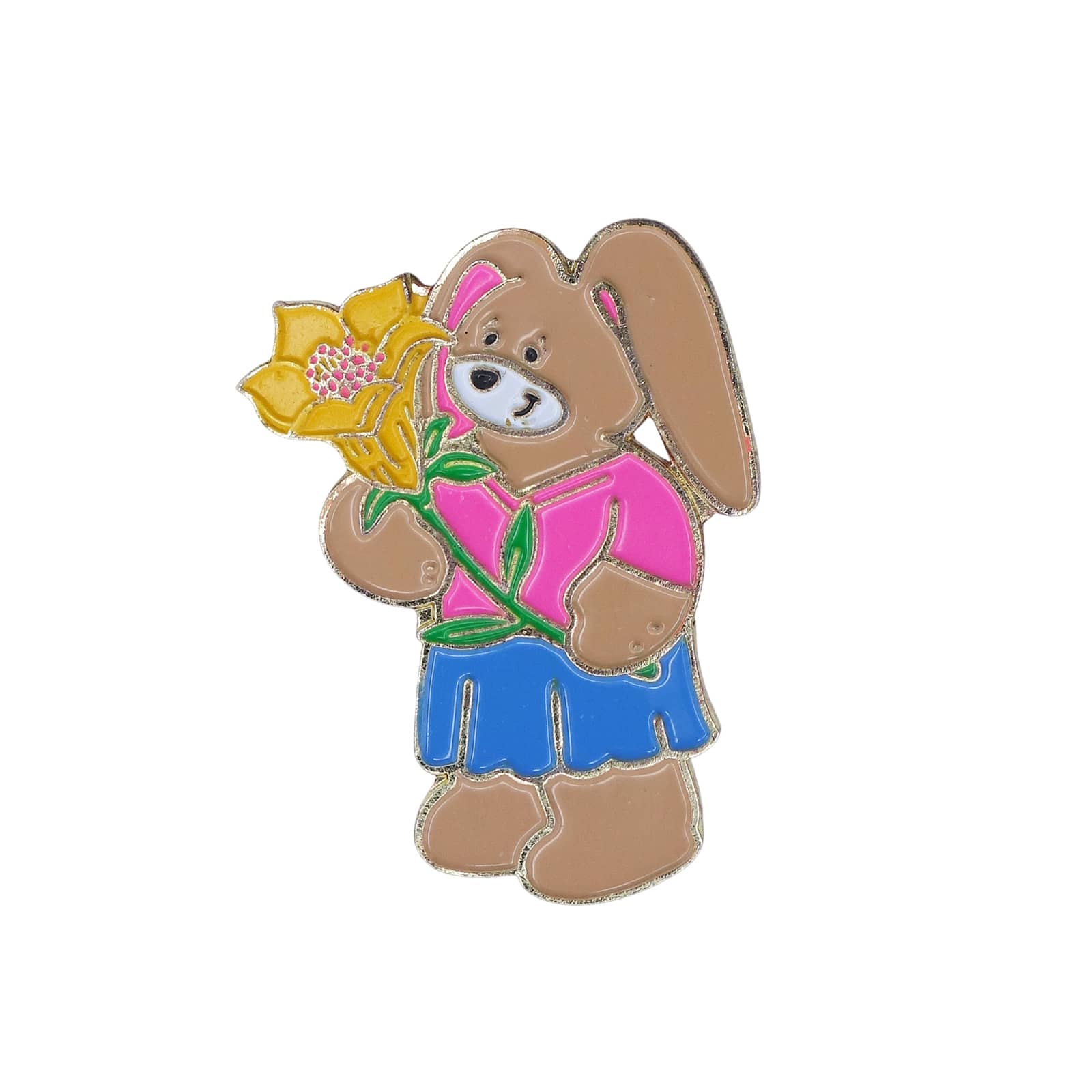 花を持つウサギの女の子 ピンズ Build-A-Bear Workshop