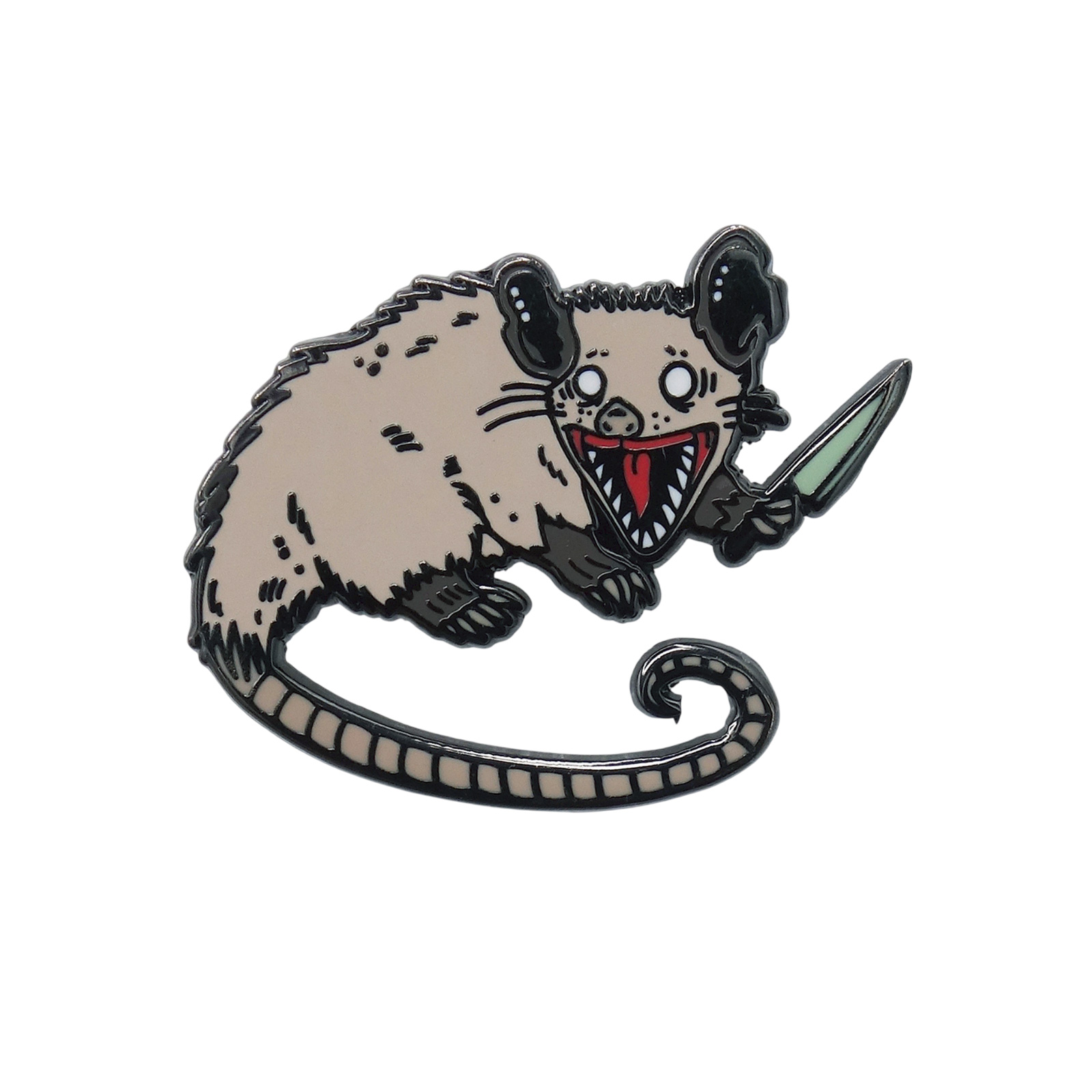 ナイフを持ったポッサム ピンズ STRIKE GENTLY