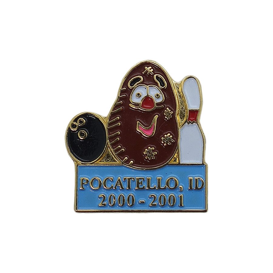 POCATELLO ボウリング ピンズ ポテト アイダホ州ポカテッロ 留め具付き