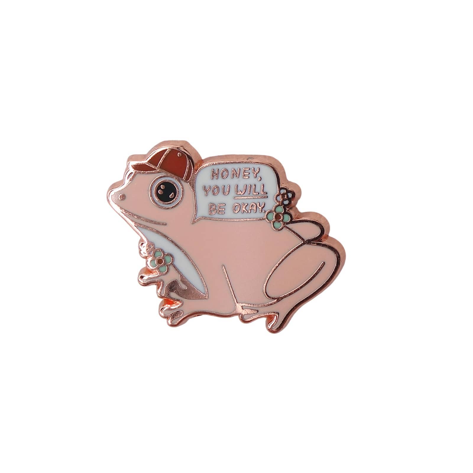 HONEY, YOU WILL BE OKAY. カエル ピンズ