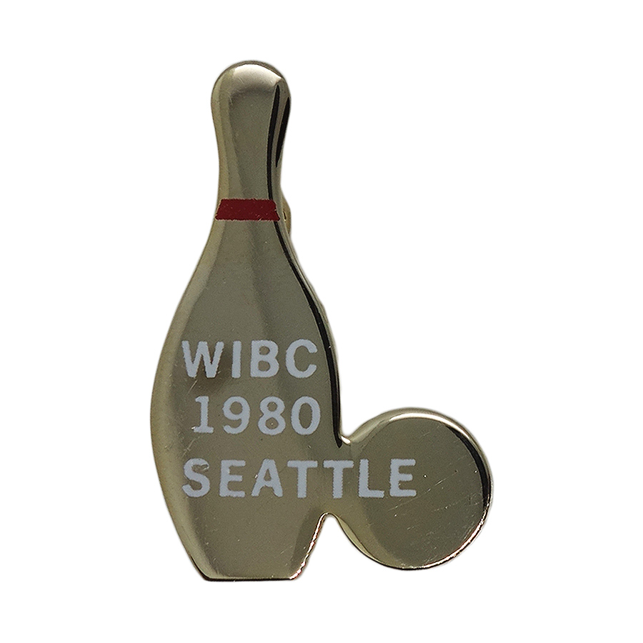 WIBC 1980 SEATTLE ピンバッチ ブローチ ボウリング ビンテージ