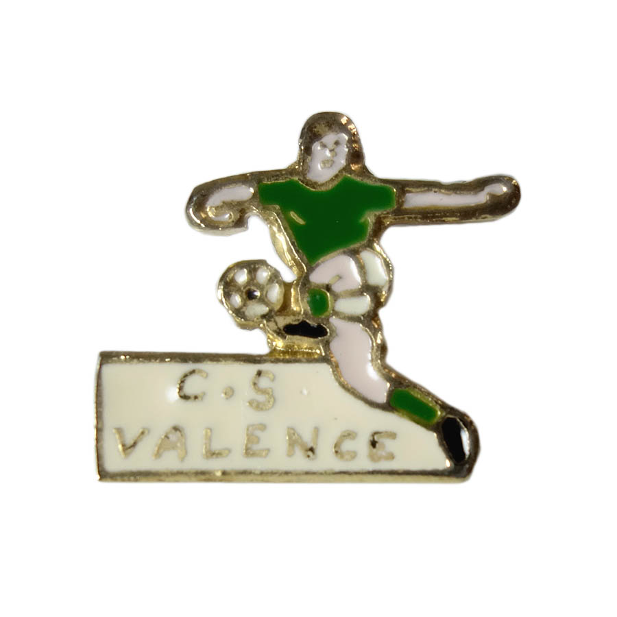 ピンズ サッカーチーム c.s VALENCE フランス 留め具付き ピンバッジ