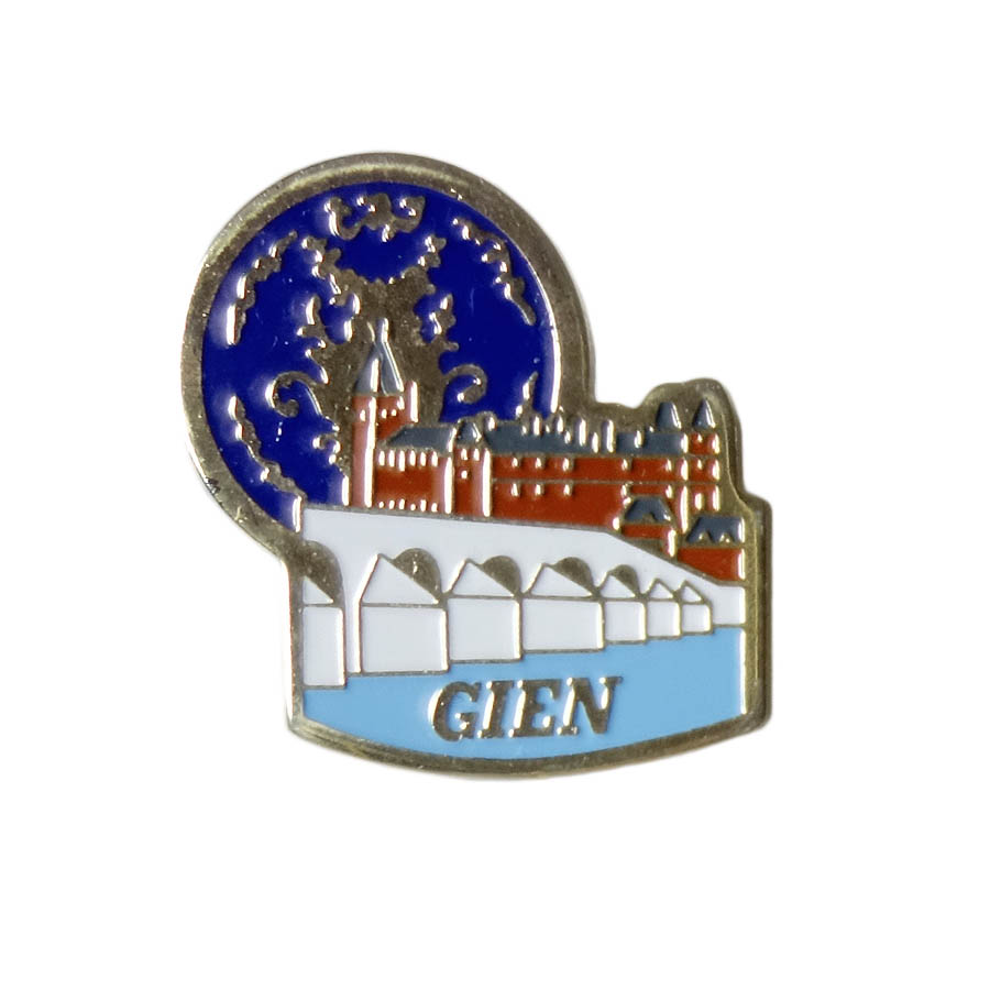 ピンズ 地域 Gien ジアン城 フランス 留め具付き レトロ