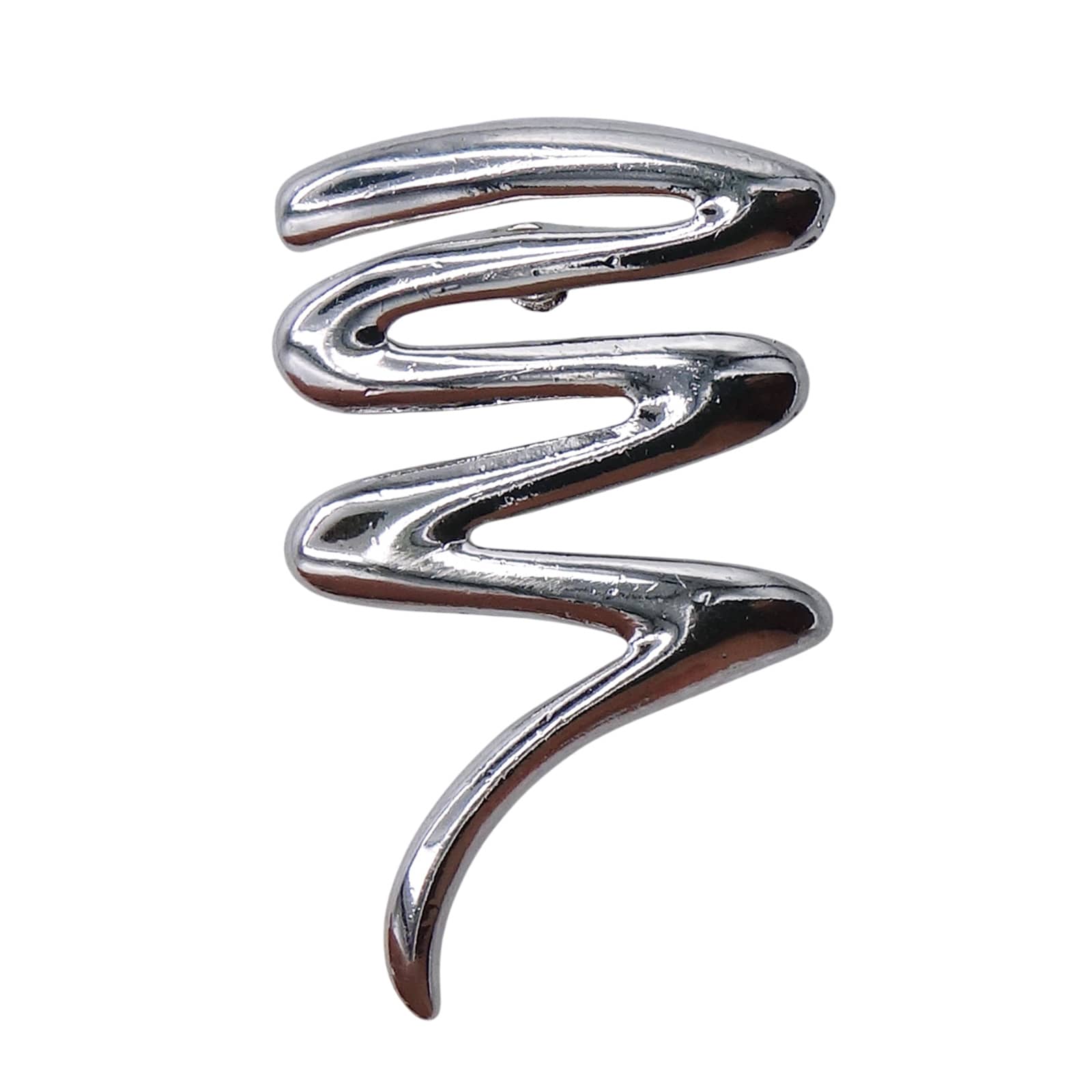 ジグザグ うねり 波線 ピンズ 銀色