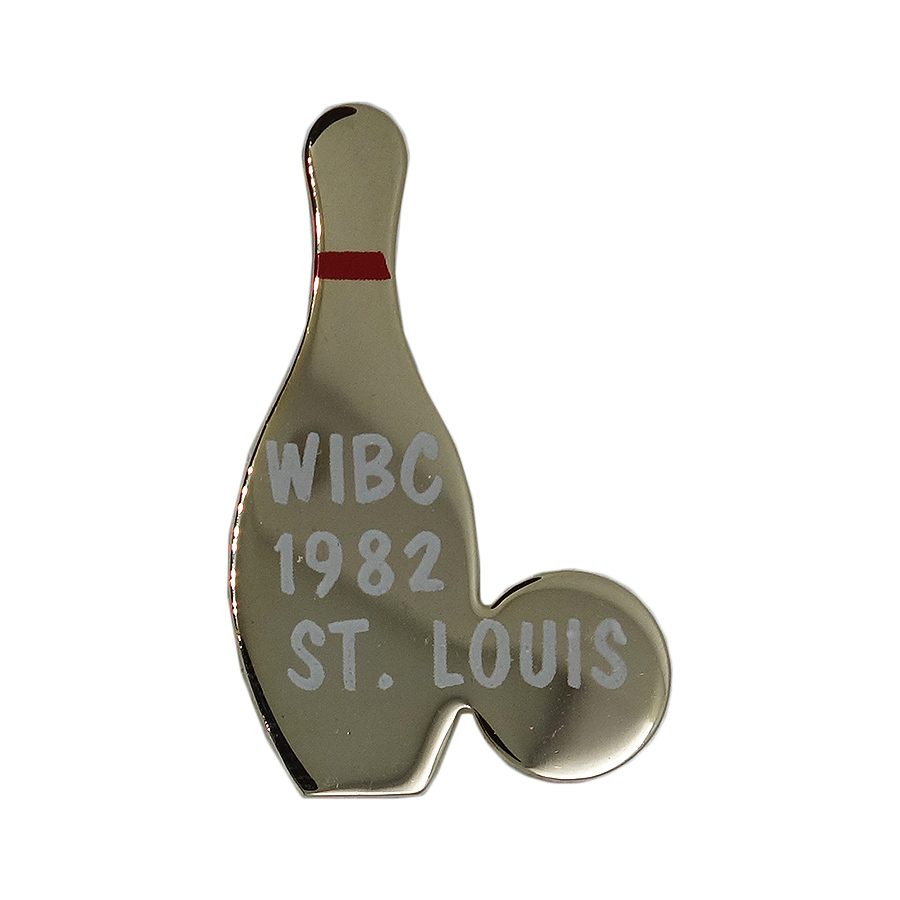 WIBC 1982 ST.LOUIS ピンバッチ ブローチ ボウリング ビンテージ