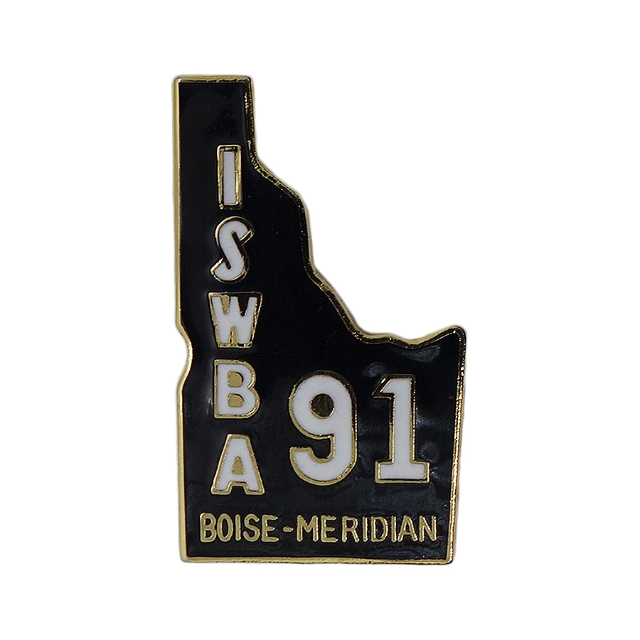 ISWBA 91 ボウリング ピンズ BOISE MERIDIAN アイダホ州 地図型