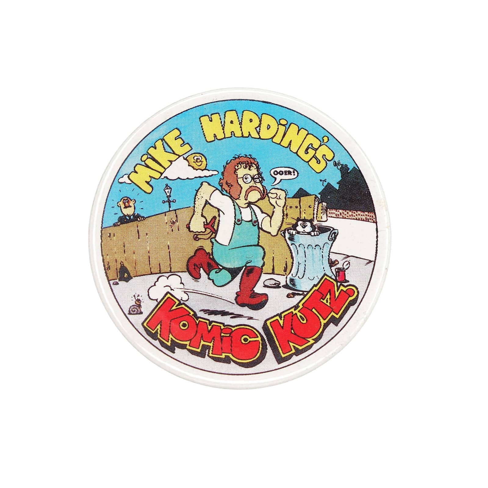 歌手 コメディアン MIKE HARDING マイク・ハーディング 缶バッジ KOMIC KUTZ