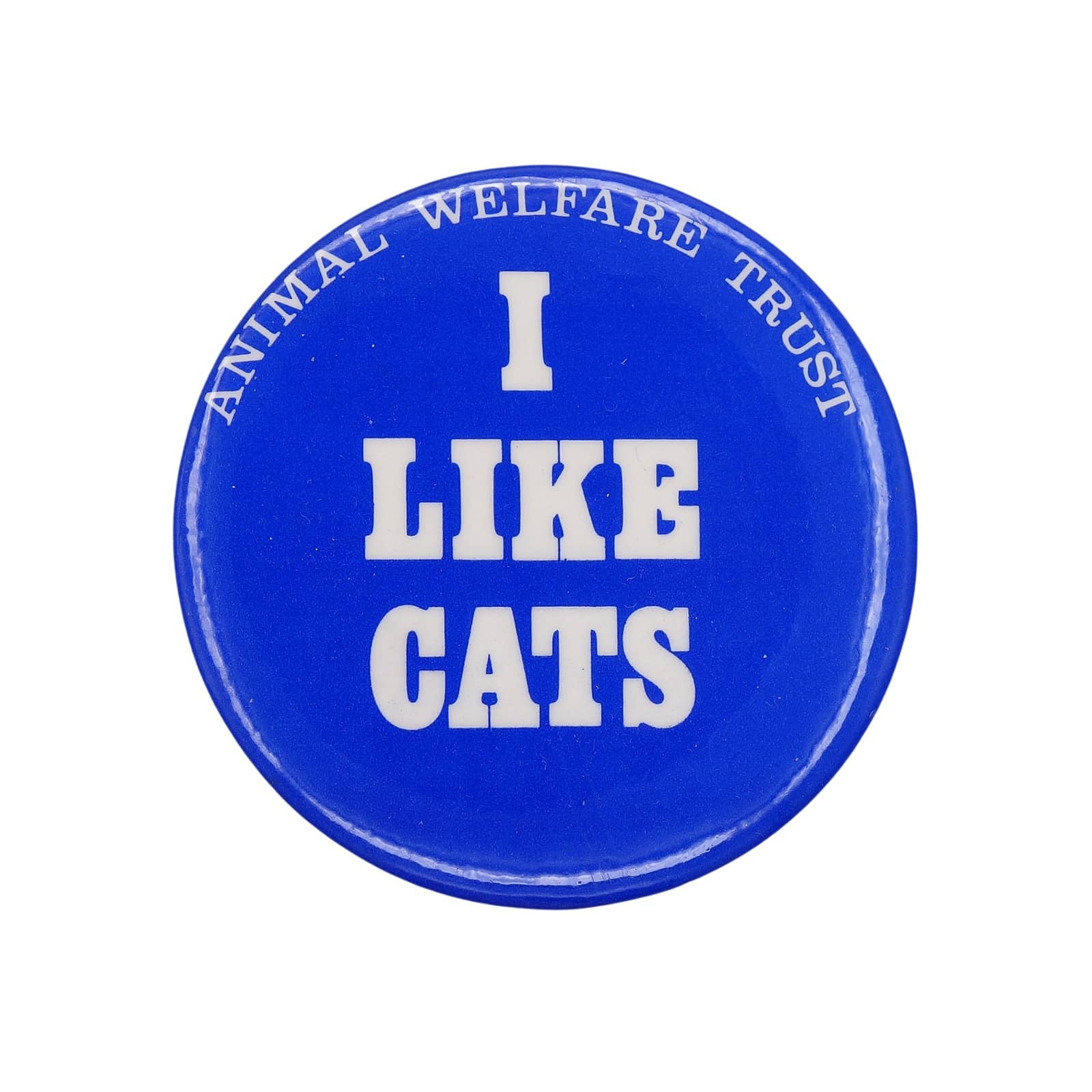 I LIKE CATS 缶バッジ バッチ ANIMAL WELFARE TRUST 猫が好き