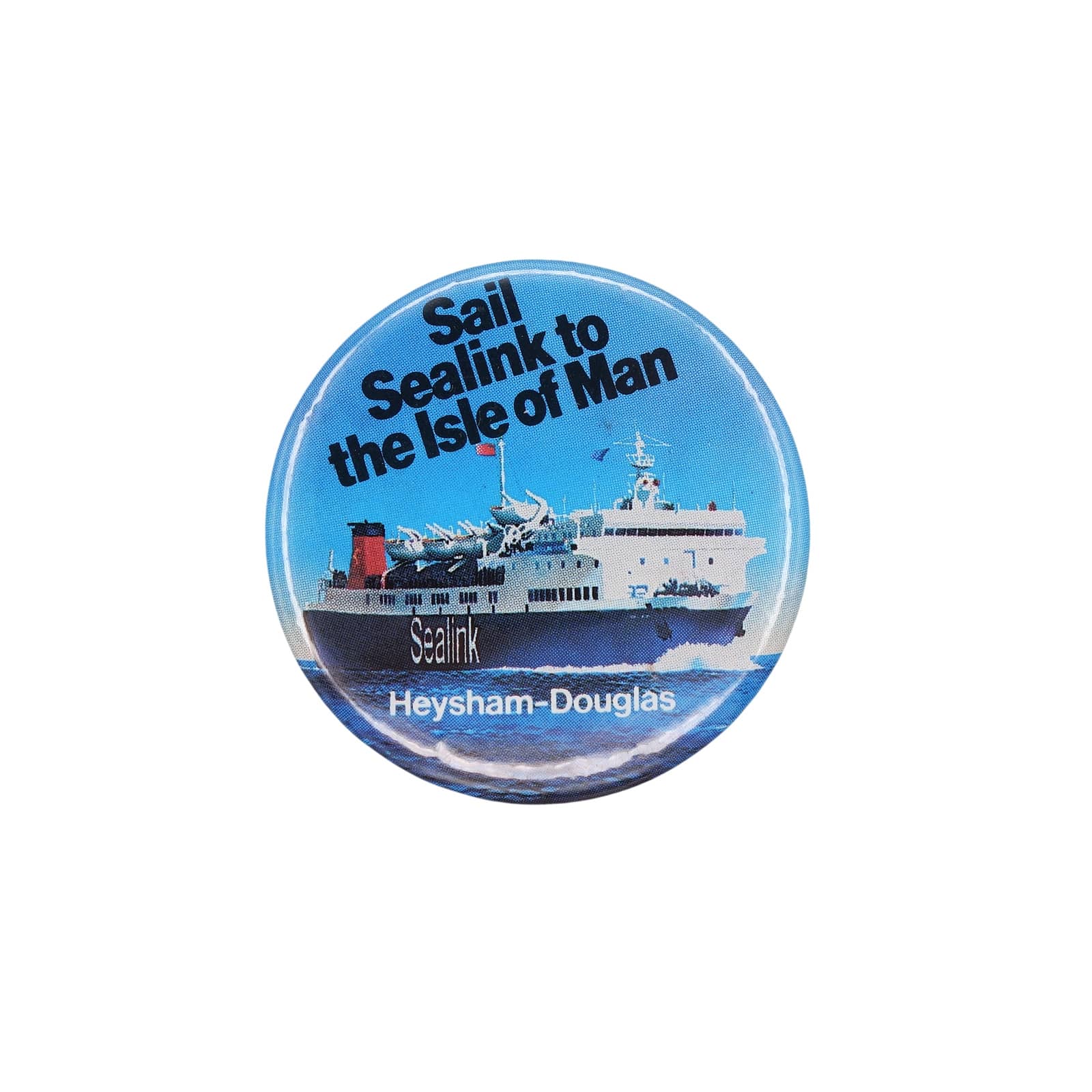 Sail Sealink to the Isle of Man 缶バッジ バッチ フェリー運航会社