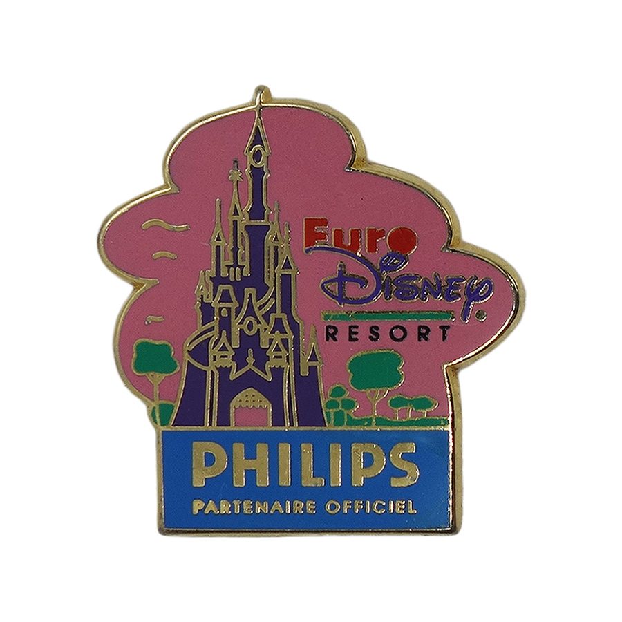 Euro Disney ピンズ お城 PHILIPS ディズニー Arthus Bertrand