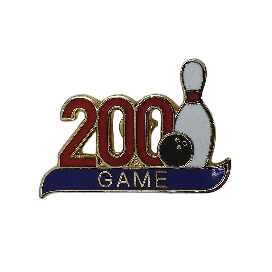 200GAME ボウリング ピンズ ピンバッチ