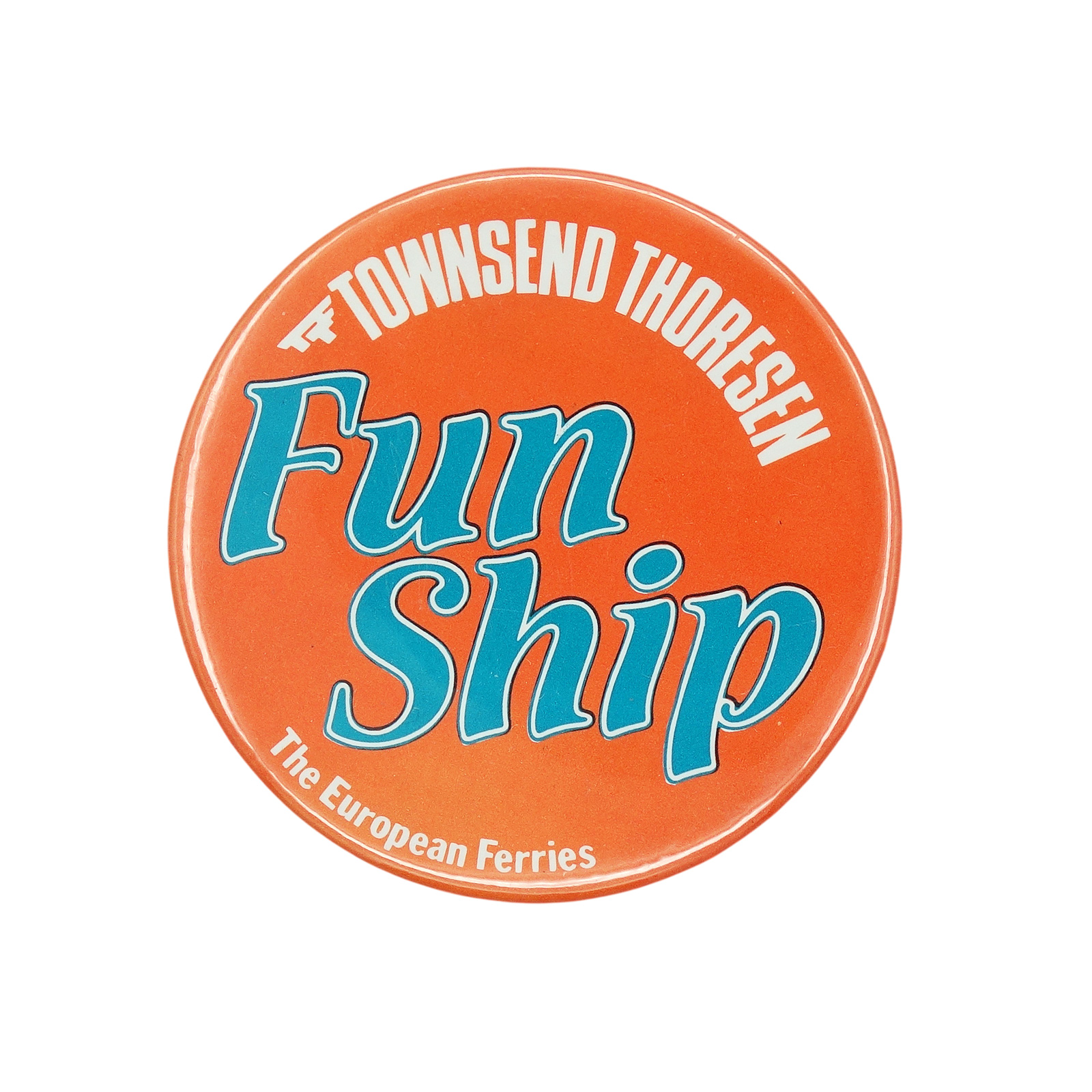 フェリー会社 TOWNSEND THORESEN 缶バッジ バッチ