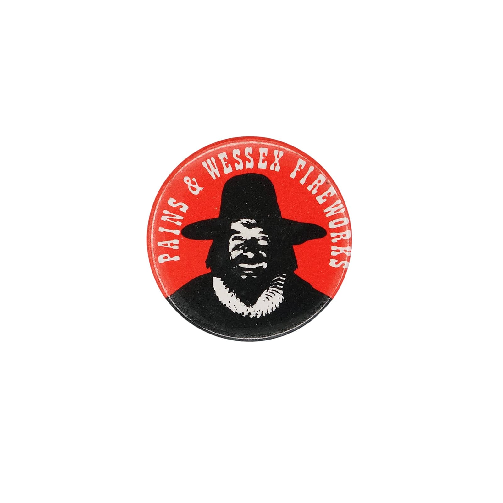 PAINS & WESSEX FIREWORKS ガイ・フォークス 缶バッジ バッチ 花火メーカー