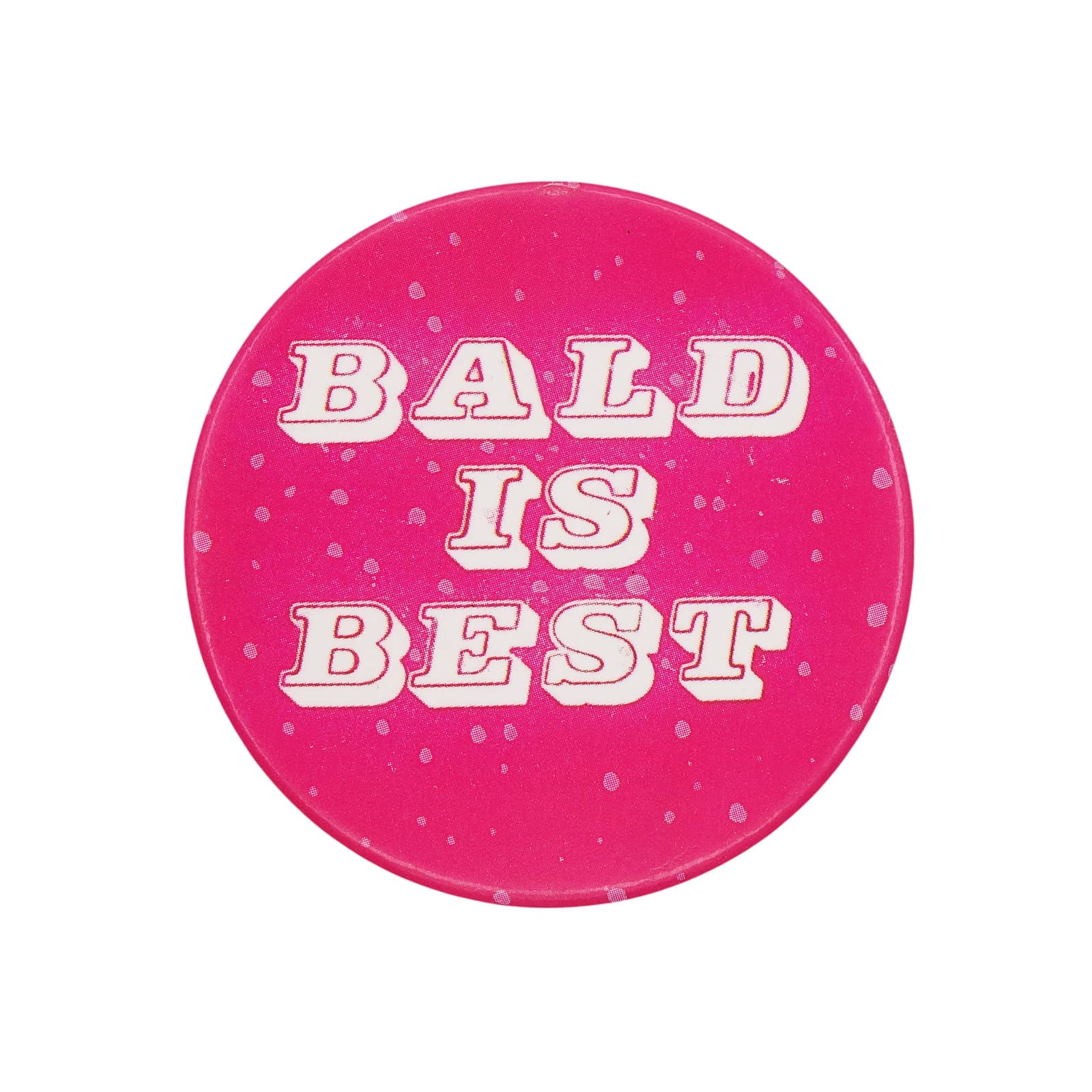 BALD IS BEST 缶バッジ バッチ メッセージ