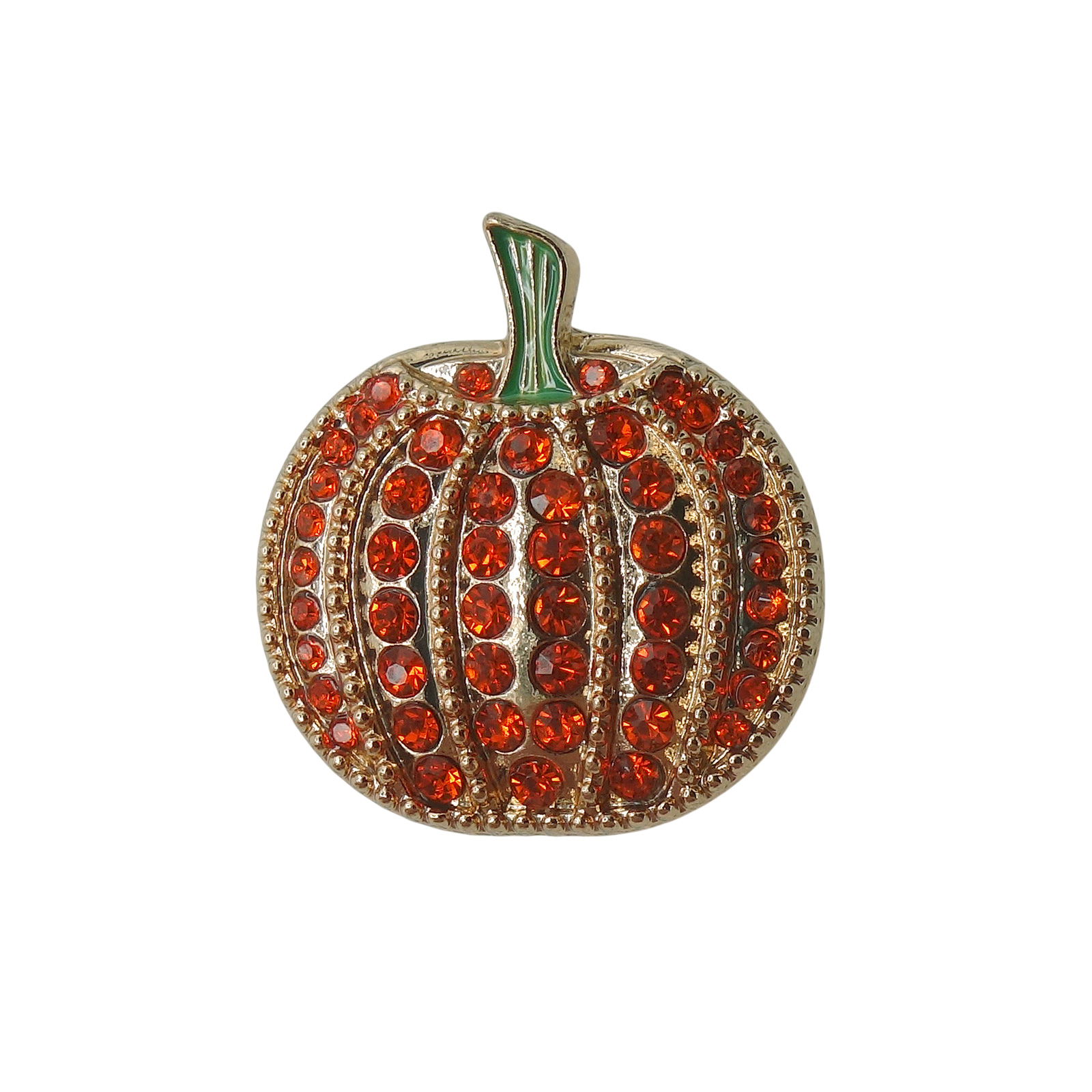 カボチャ ラインストーン ピンズ 野菜 パンプキン