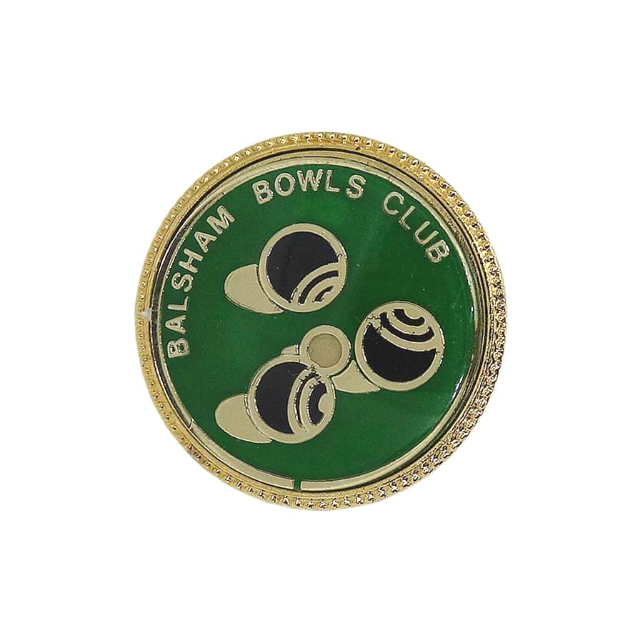 BALSHAM BOWLS CLUB ブローチ ローンボウルズのクラブ