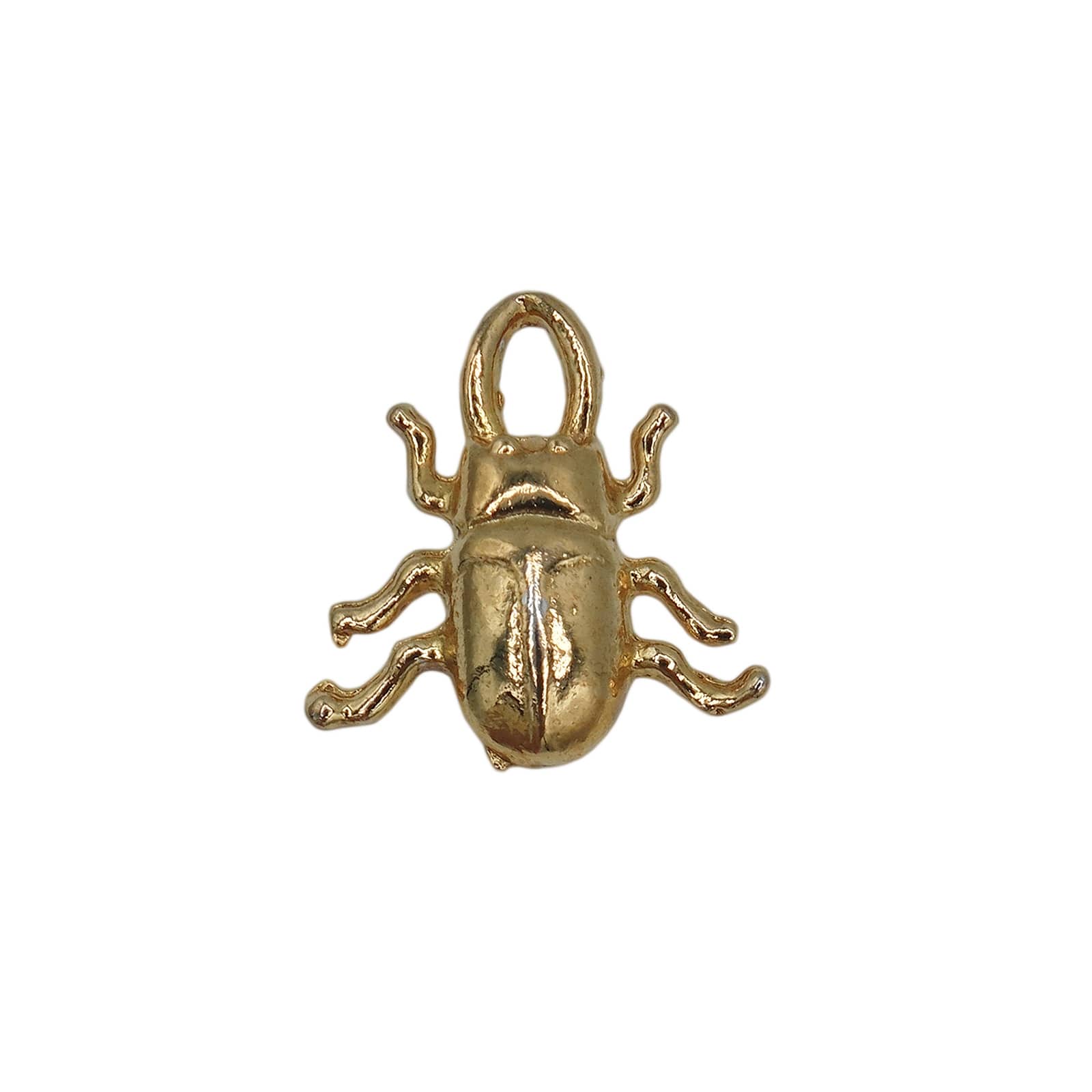 クワガタ 昆虫 ピンズ 金色