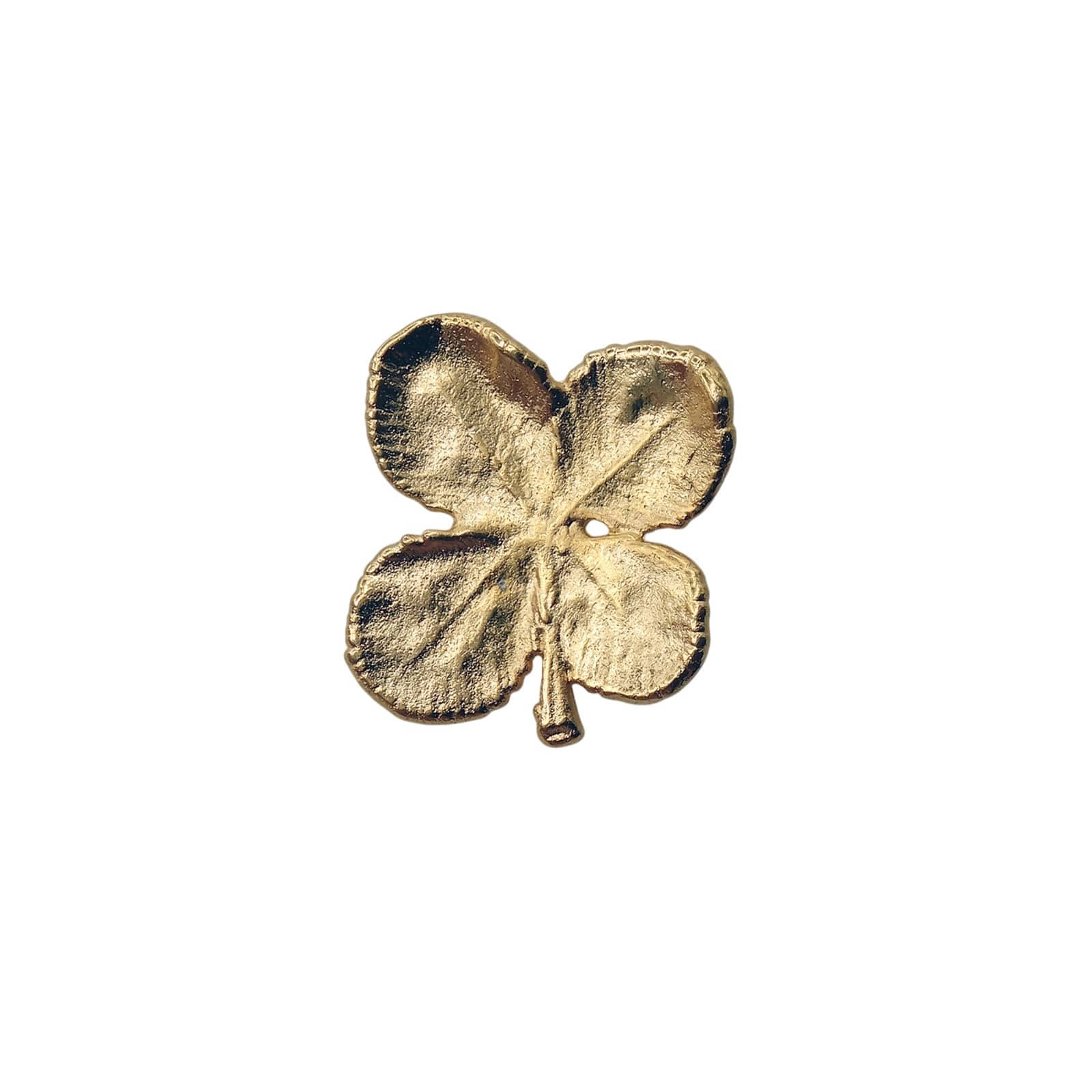 四つ葉のクローバー ピンズ 金色