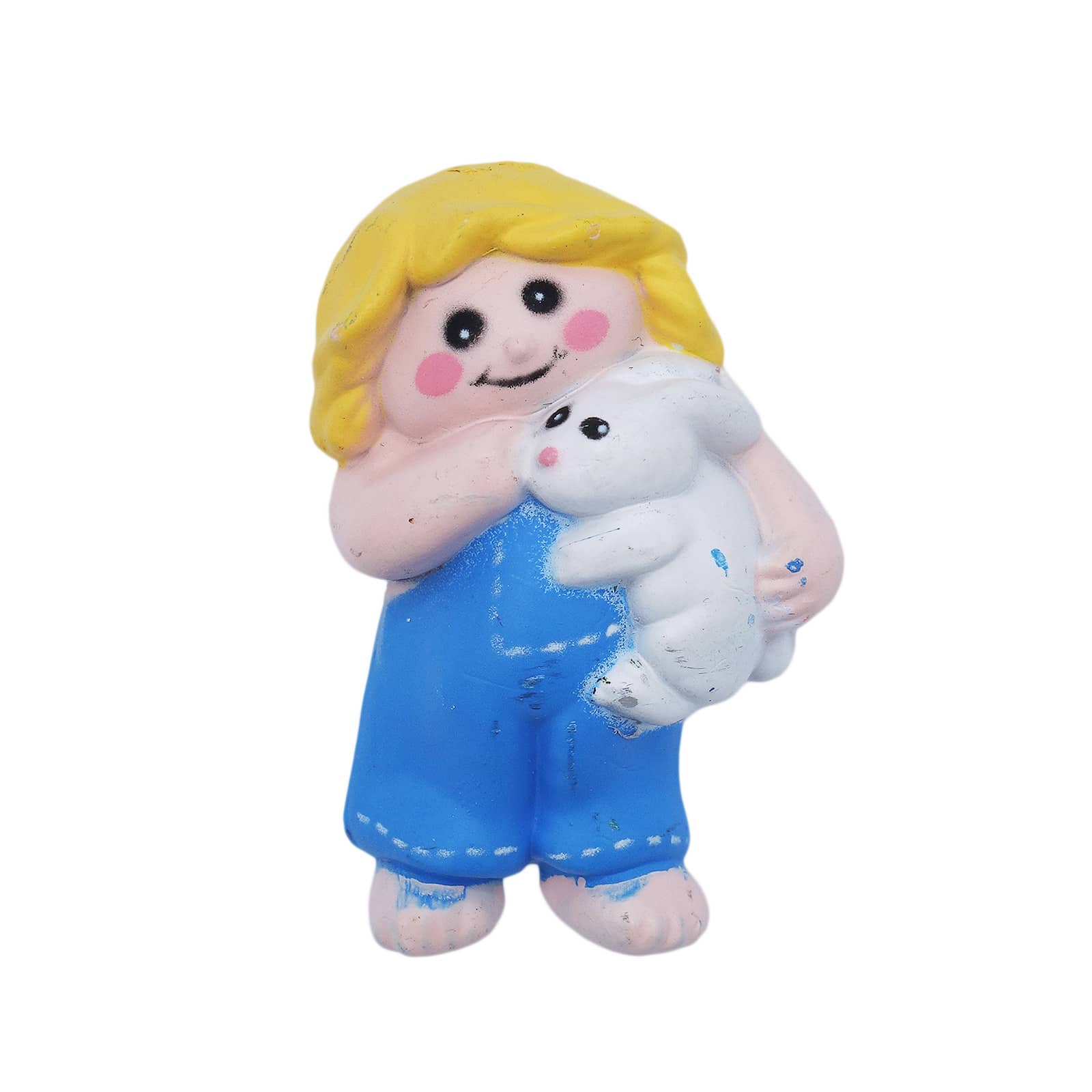 ウサギを抱いた少女 プラスチック ブローチ Easter Unlimited
