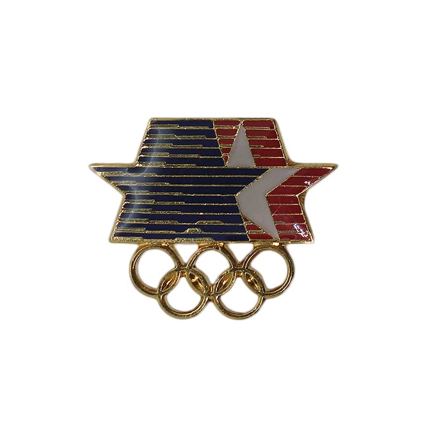 1984年 ロサンゼルス オリンピック ピンズ 五輪 ロゴ 留め具付き