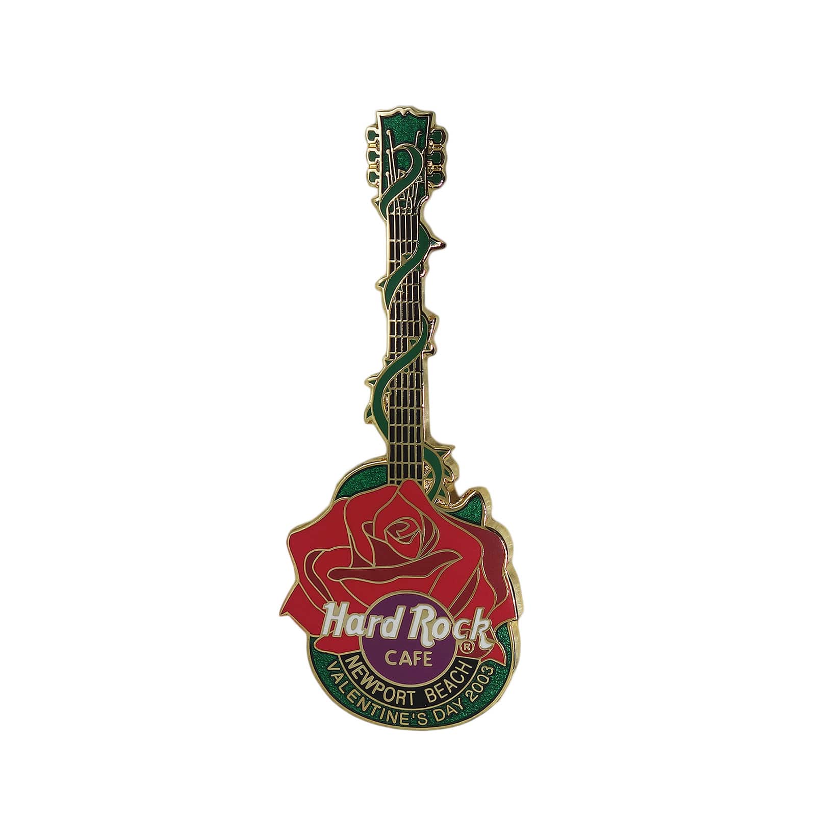 Hard Rock CAFE 薔薇型ギター ピンズ ハードロックカフェ NEWPORT BEACH