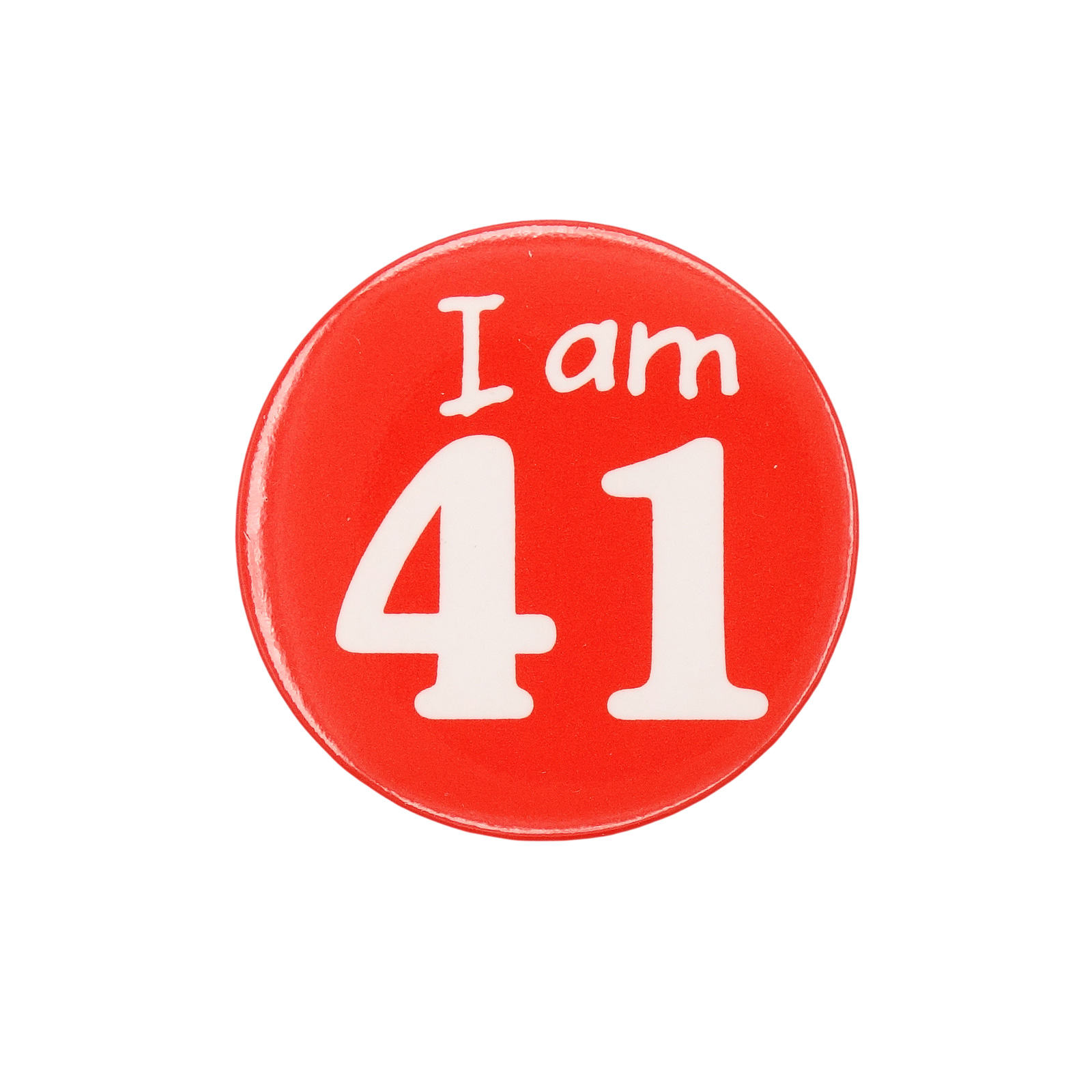 I am 41 缶バッジ バッチ 41歳 誕生日