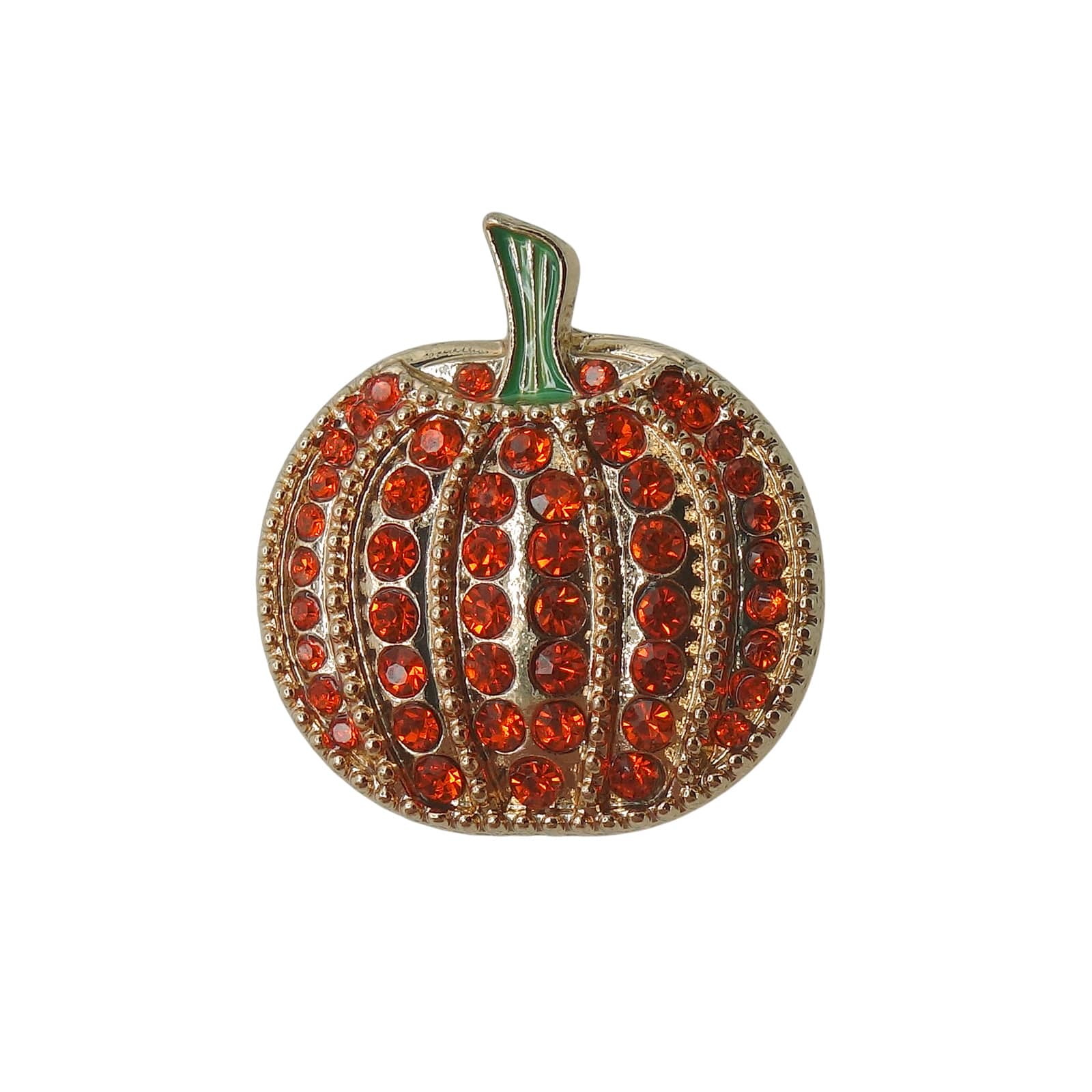 カボチャ ラインストーン ピンズ 野菜 パンプキン