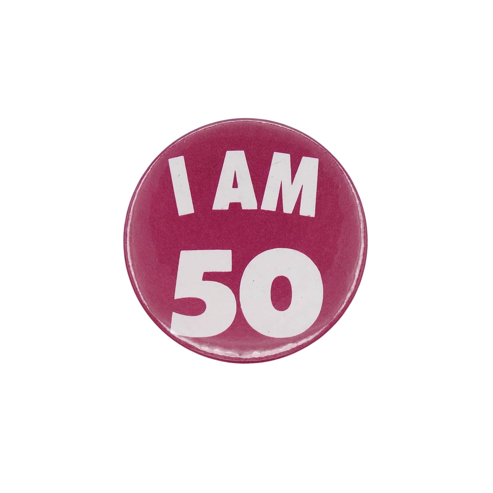 I AM 50 缶バッジ バッチ 50歳 誕生日