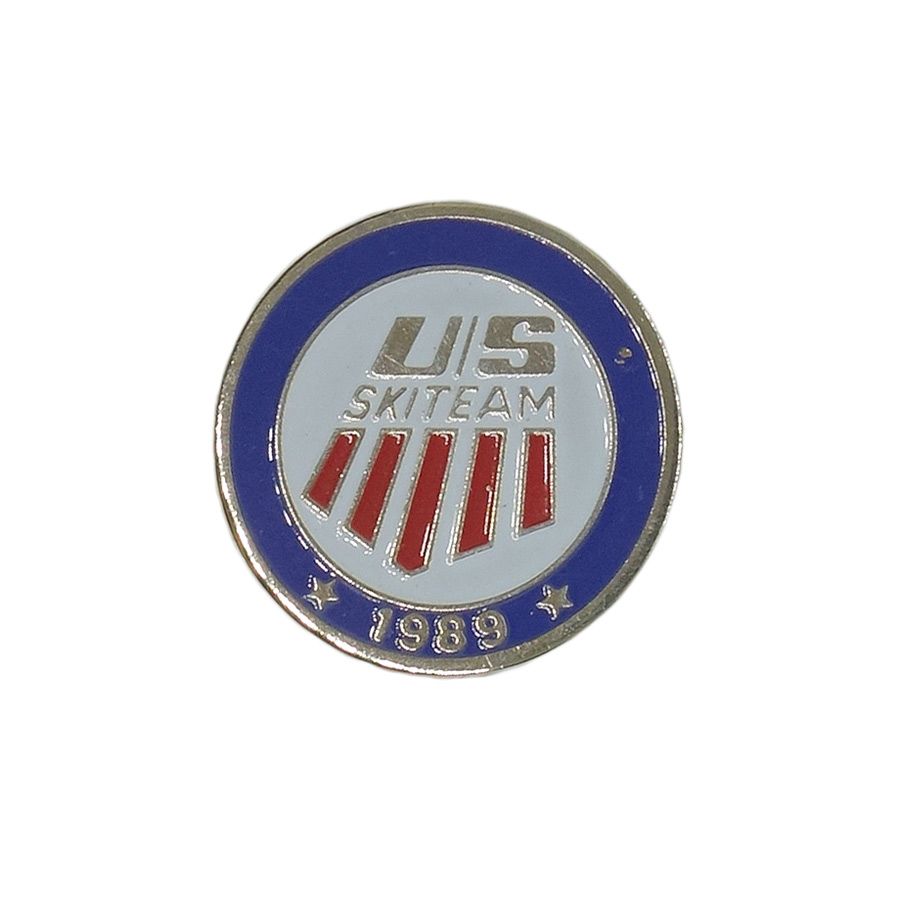 スキー ピンズ United States Ski Team 1989 留め具付き レトロ