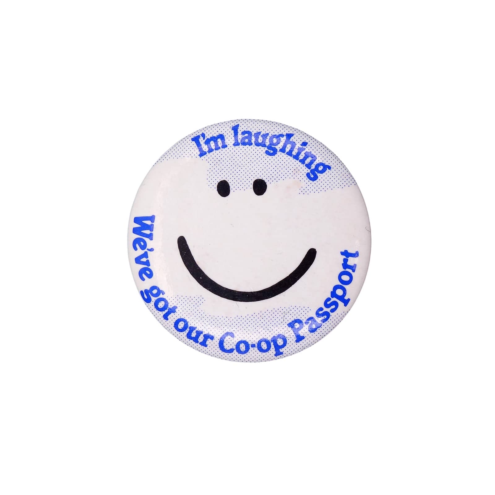 I'm laughing We've got our Co-op Passport 缶バッジ バッチ