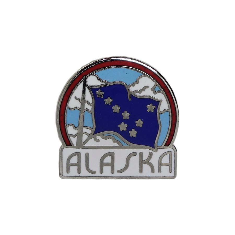 ALASKA 州旗 ピンズ アラスカ州 留め具付き