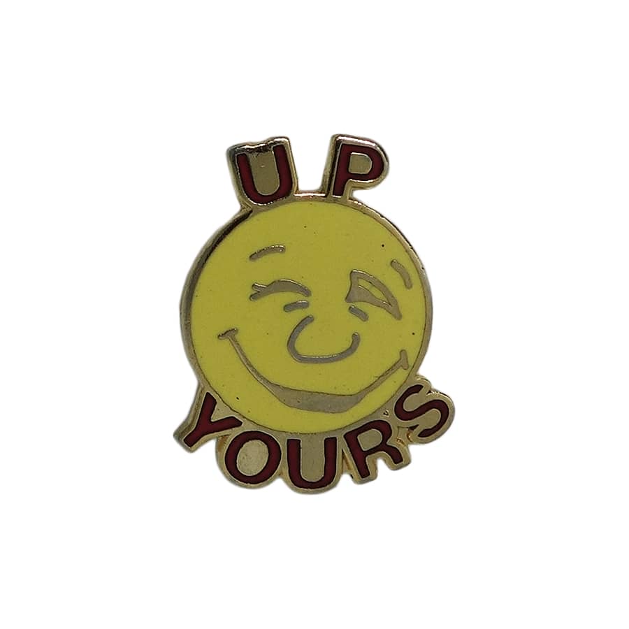 UP YOURS 絵文字 ピンズ 留め具付き