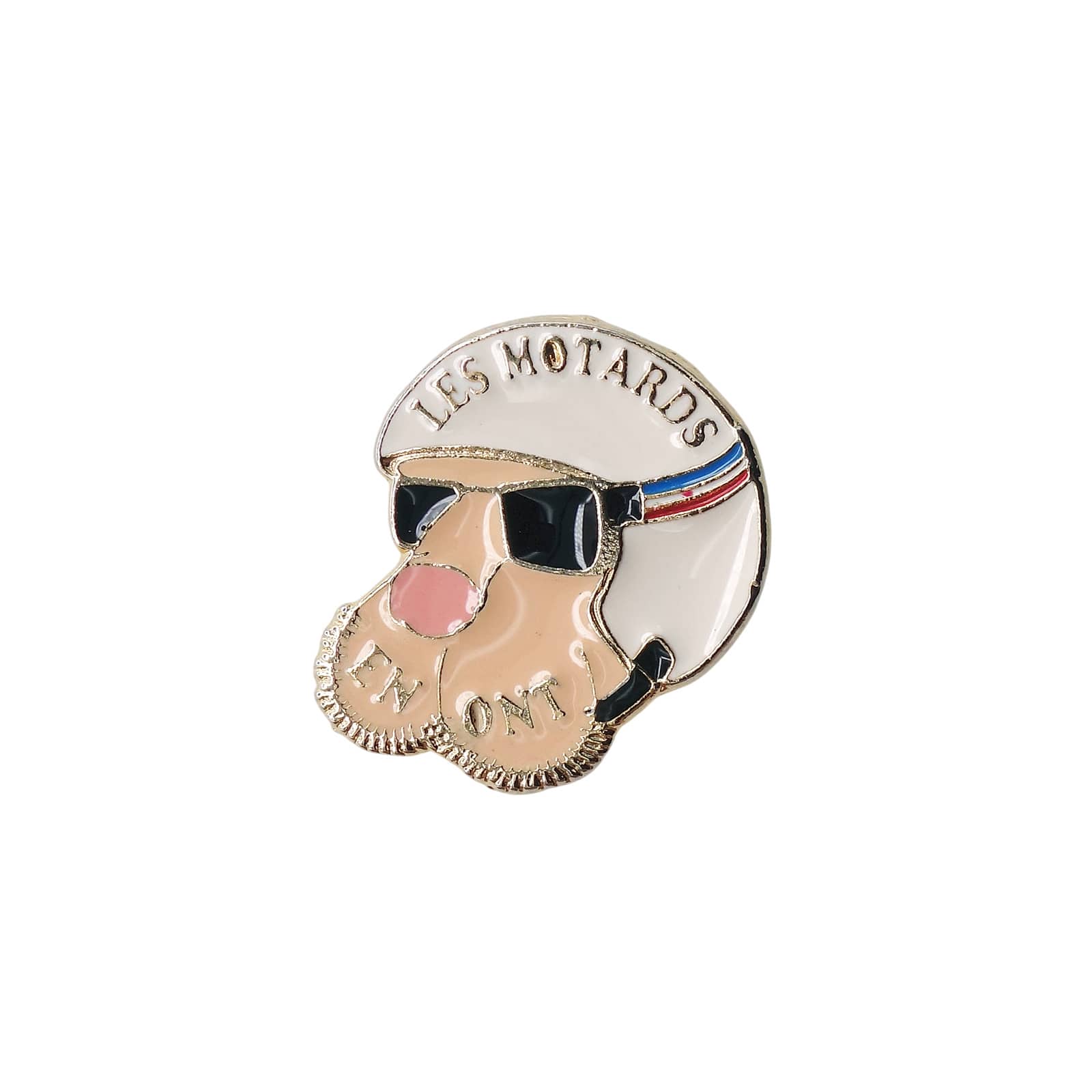 LES MOTARDS EN ONT 顔と男性器 バイカー ピンズ