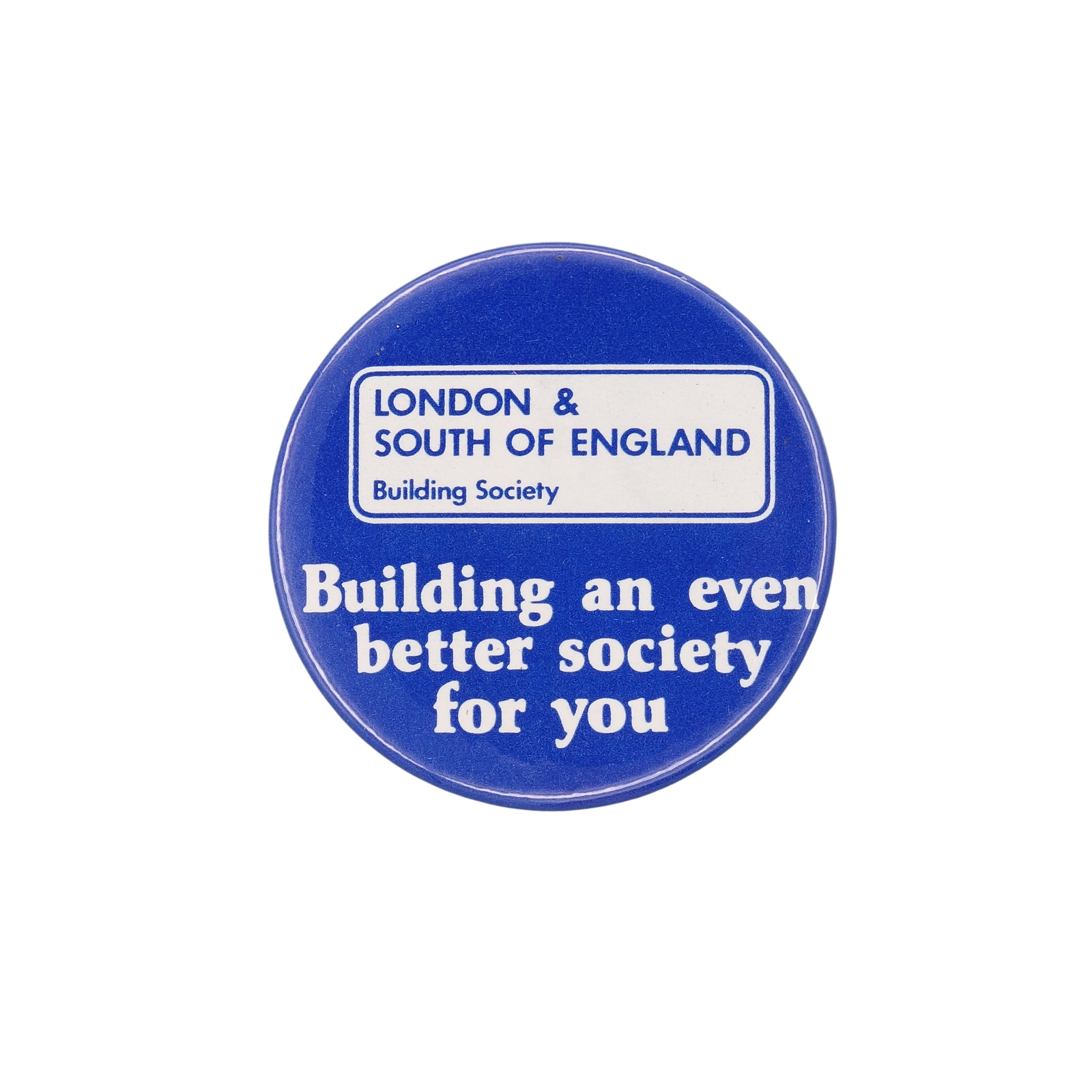 LONDON & SOUTH OF ENGLAND Building Society 缶バッジ